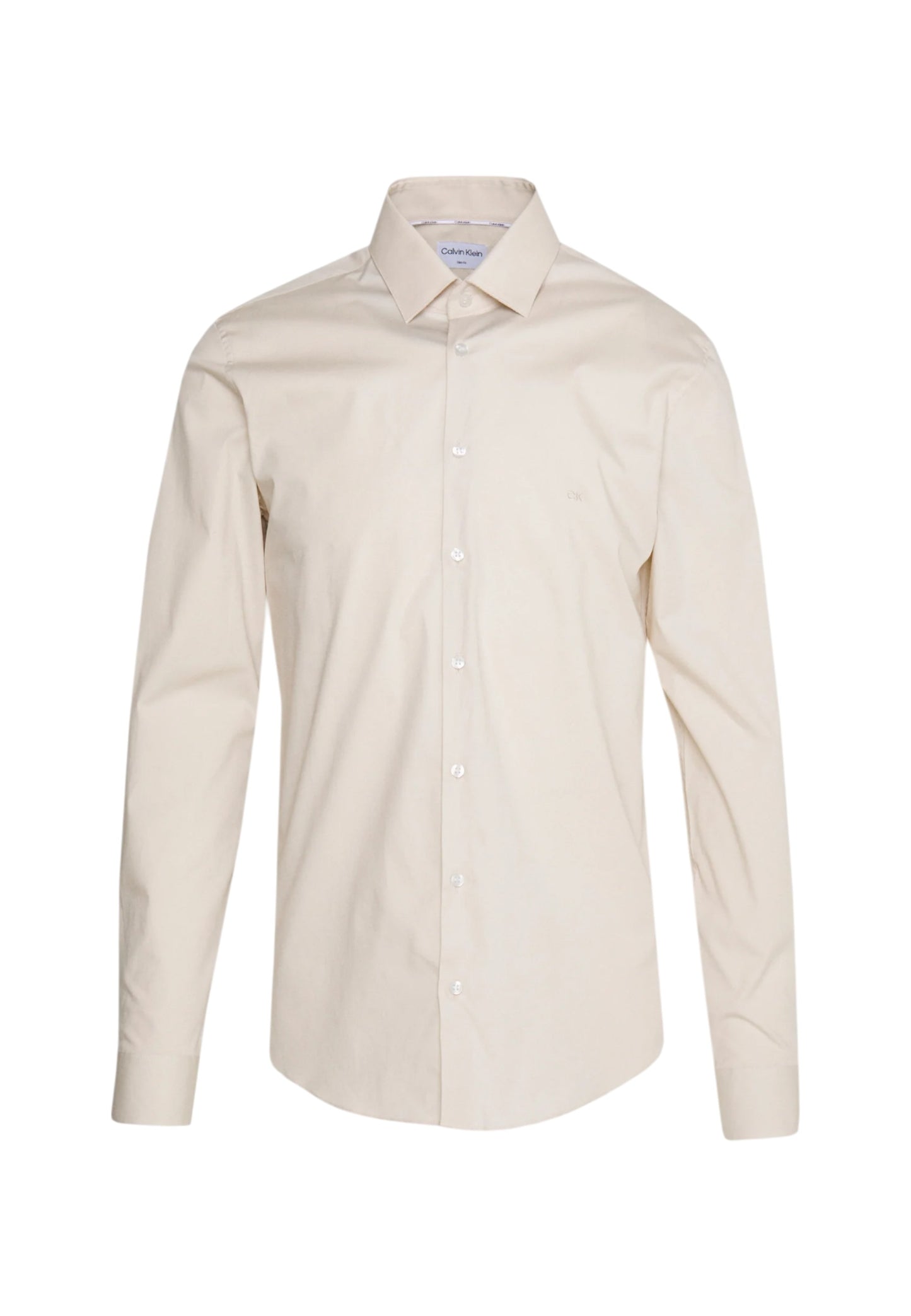 Camicia Manica lunga Uomo Calvin klein  Poplin Stretch Slim