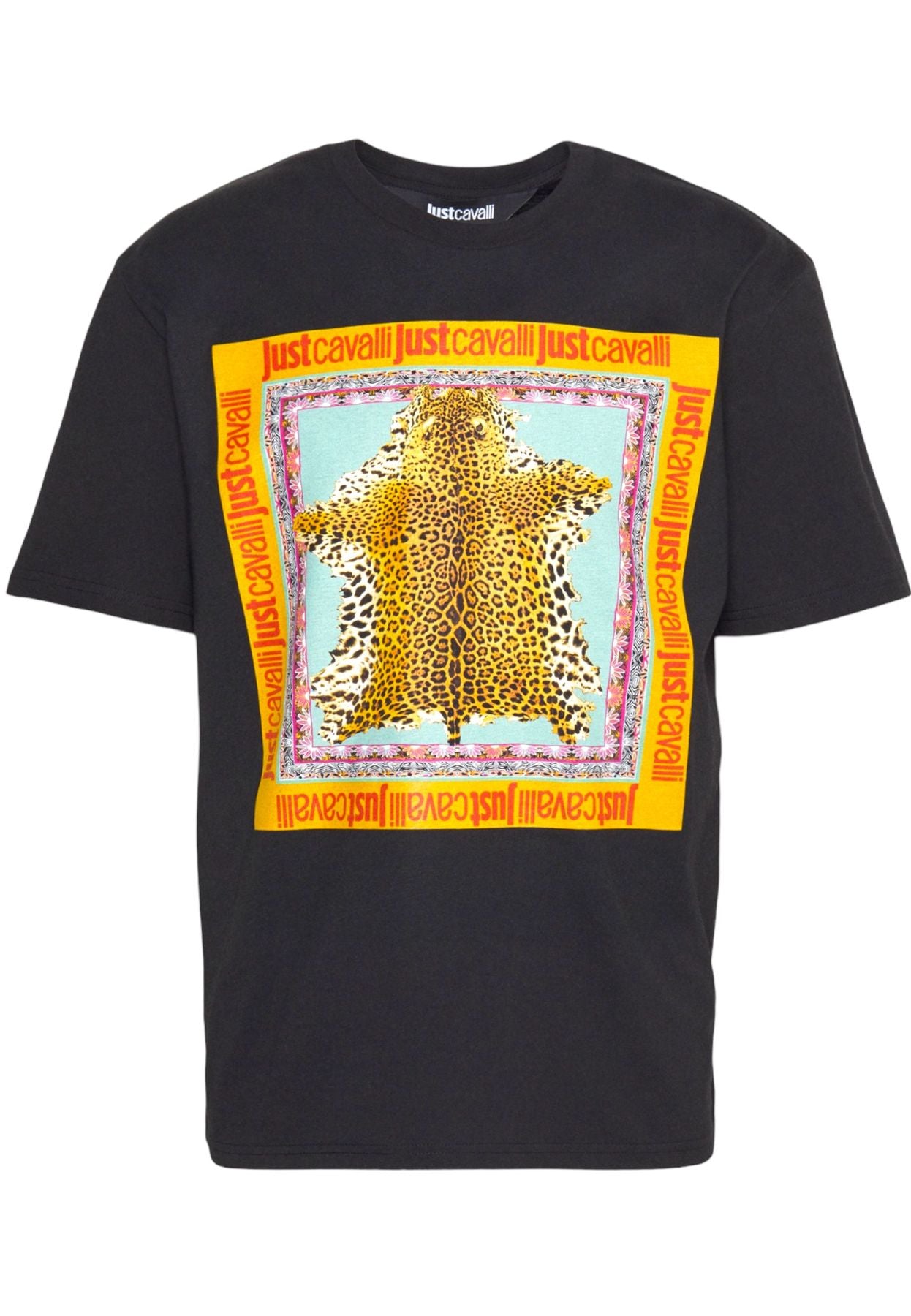 T-Shirt Manica Corta Uomo Just Cavalli 74Mm600 R Leo Foulard 74OBHF09CJ200