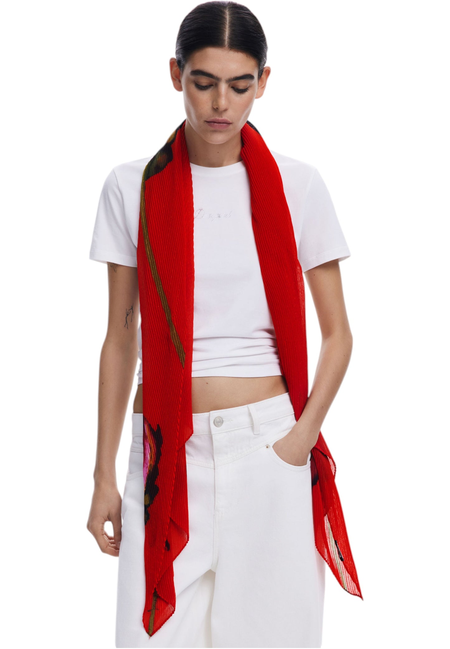 Foulard  Donna Desigual  Fou_ Big Fiore Rectangle