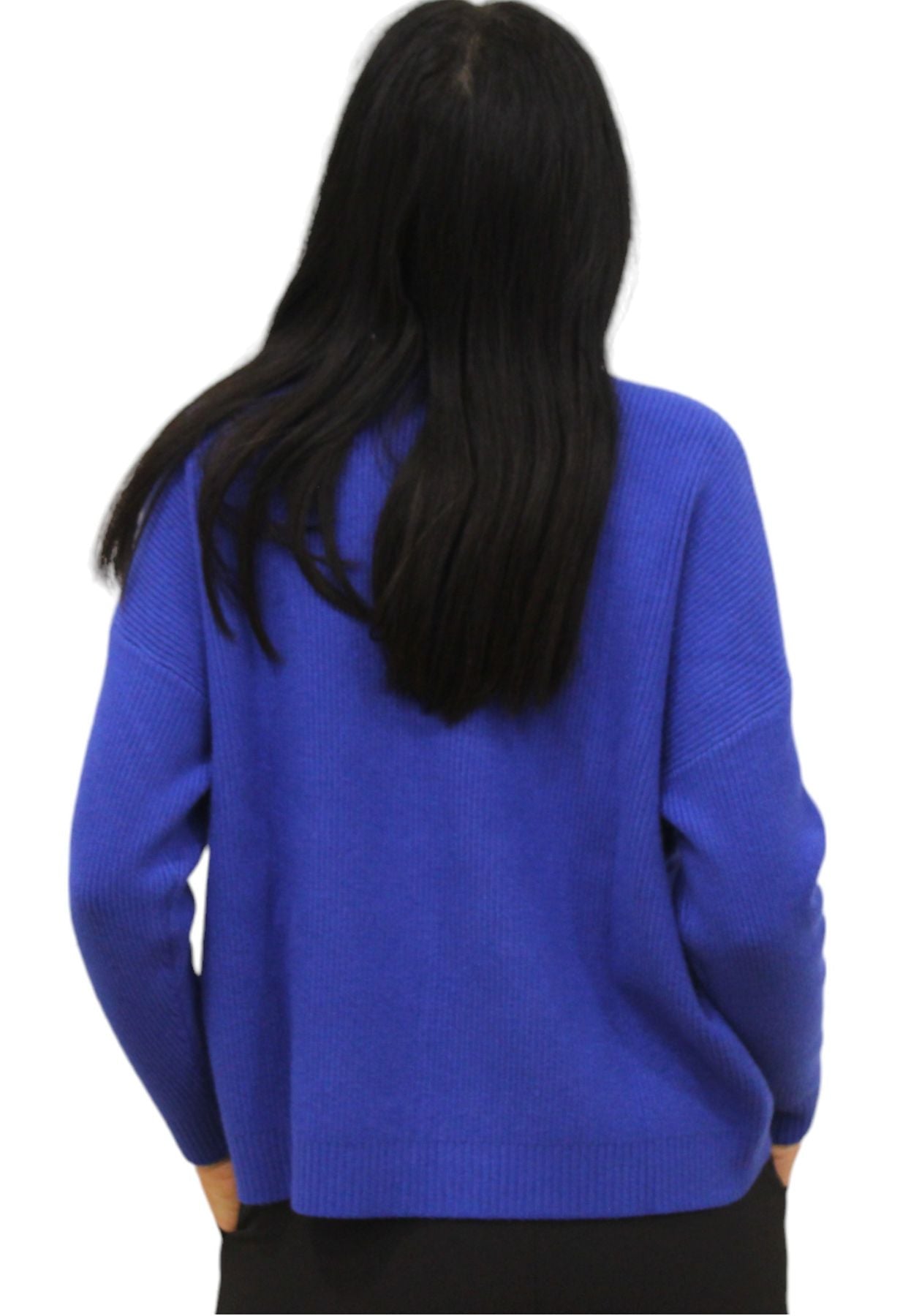 Maglione A Girocollo Donna White Wise Over Maglia Inglese WW18162