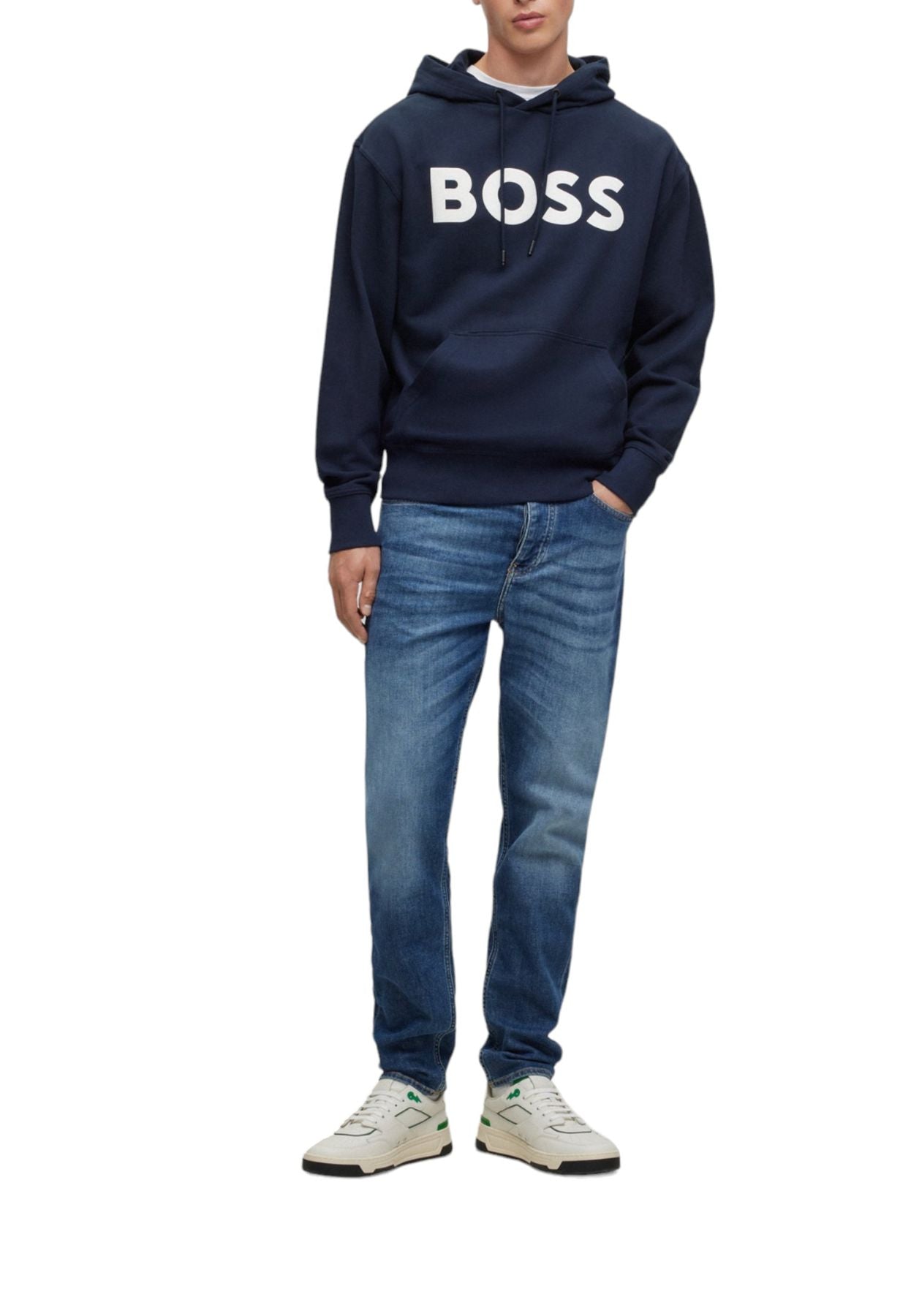 Felpa Con Cappuccio Uomo Boss WebasicHood 50487134