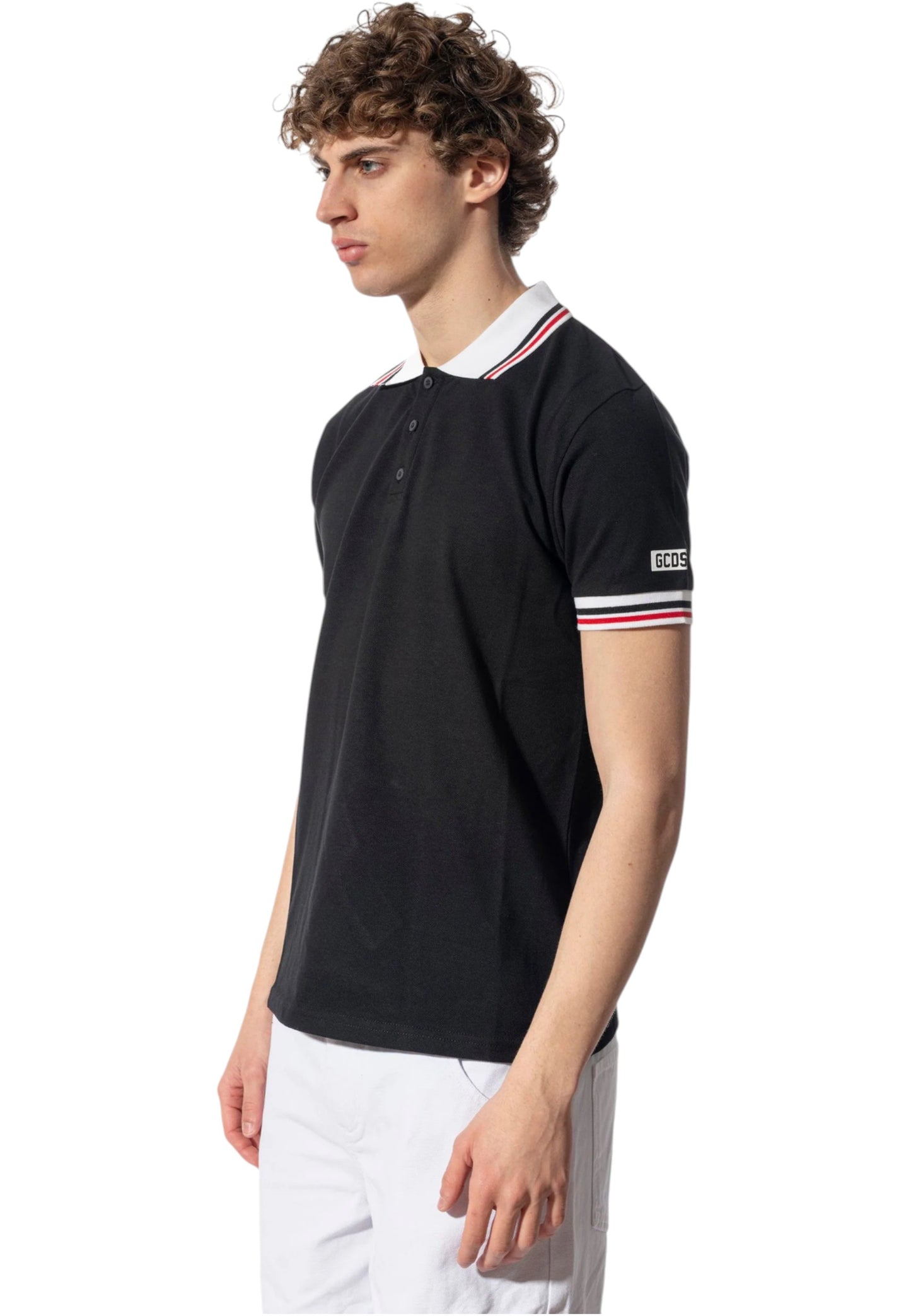 Polo Manica Corta Uomo Gcds Essentials Piquet