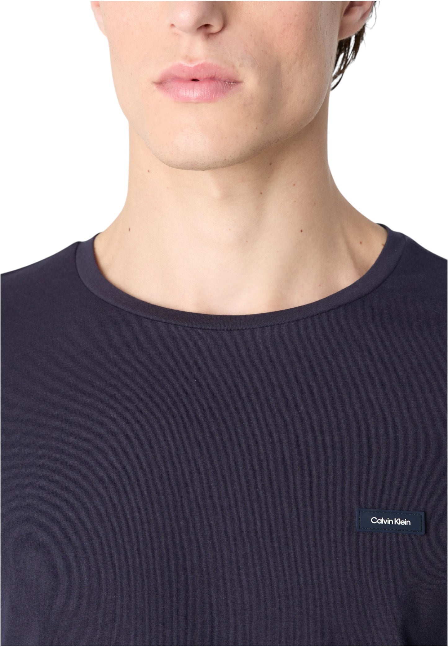 T-Shirt Manica Corta Uomo Calvin klein  Stretch Slim Fit Ls