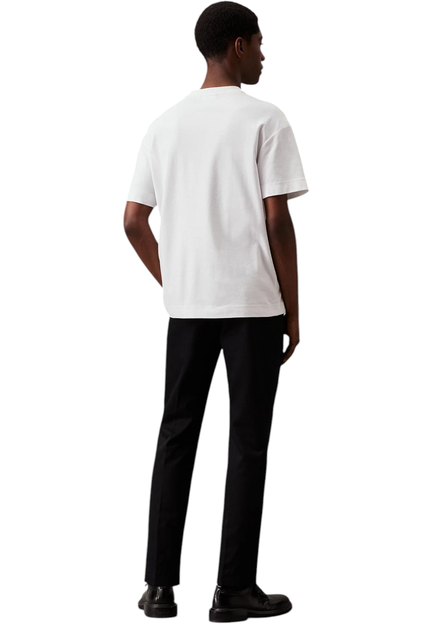 T-Shirt Manica Corta Uomo Calvin klein  Nano Logo Interlock