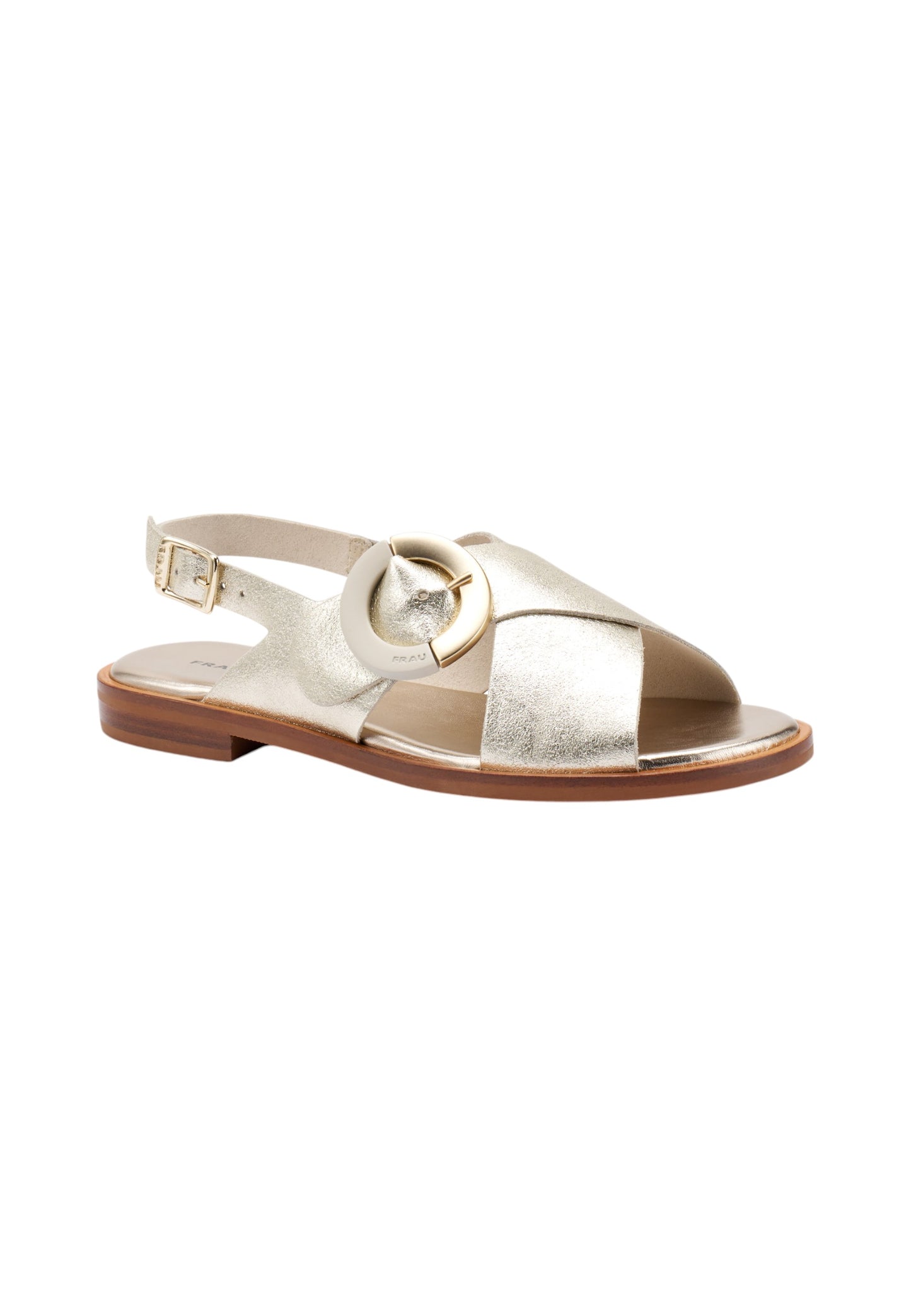 Sandali Bassi Donna Frau Con Fibbia Florence-S