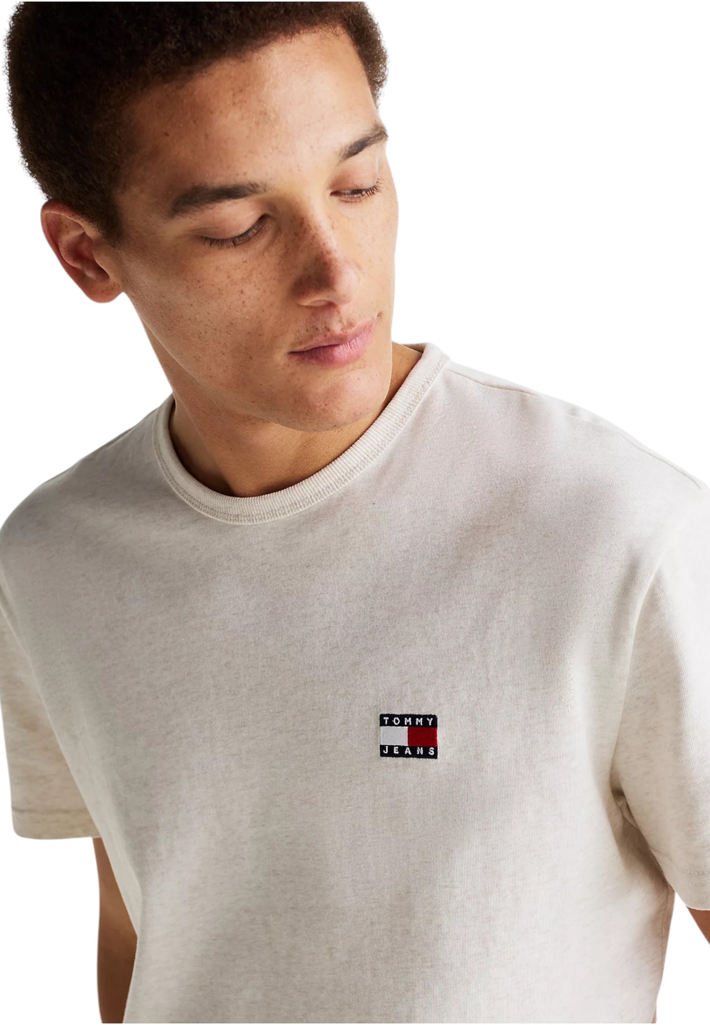 T-Shirt Manica Corta Uomo Tommy Jeans  Tjm Reg Badge Ex