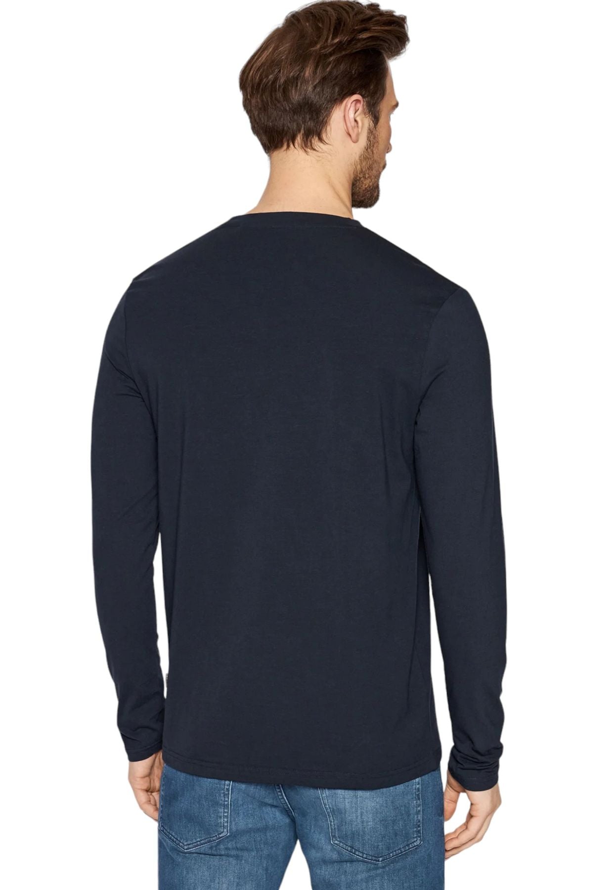 T-Shirt Manica lunga Uomo Boss Con Logo A Contrasto Tchark 50473286