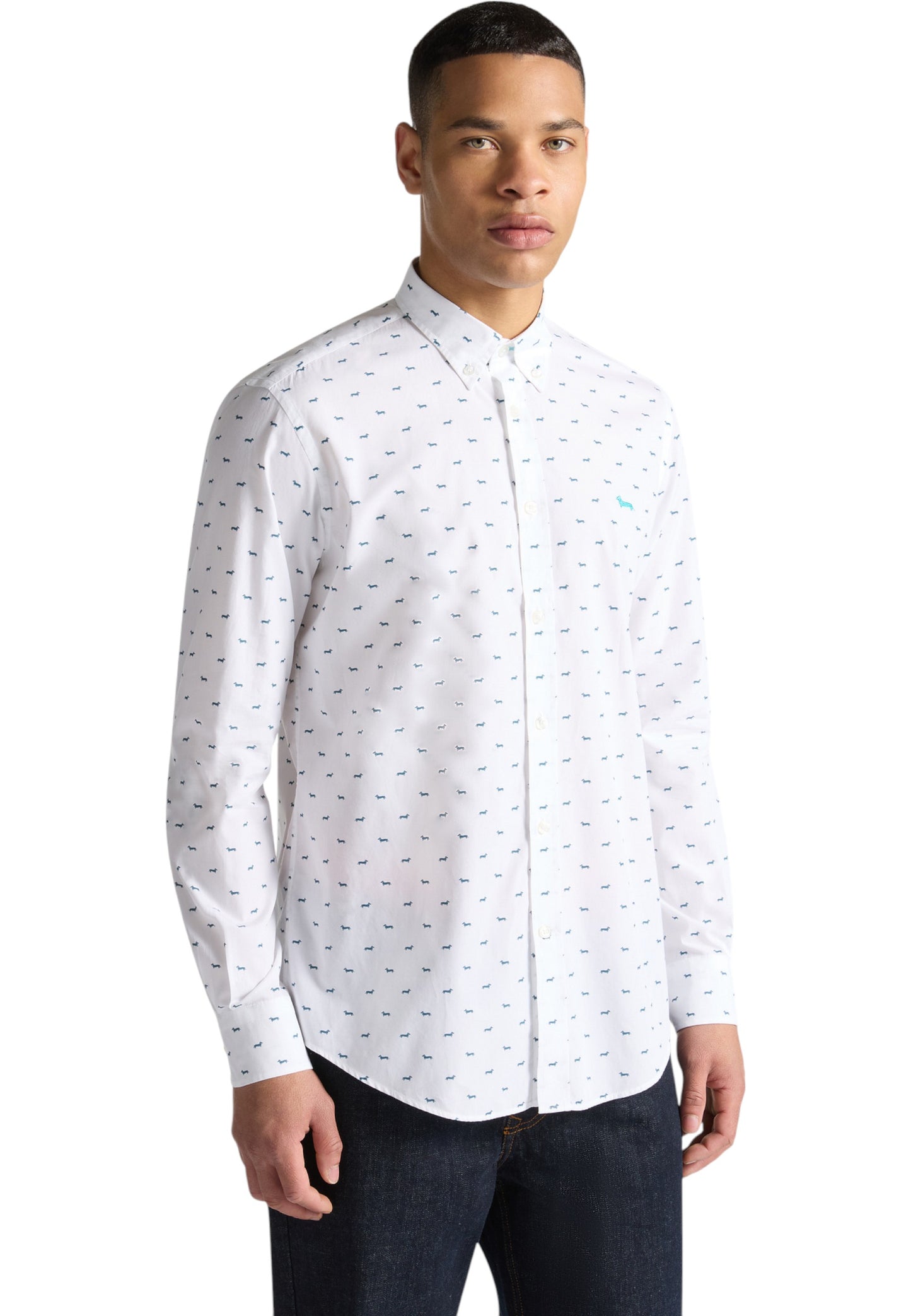 Camicia Manica lunga Uomo Harmont & Blaine Con Bassotti CRP001S08799M