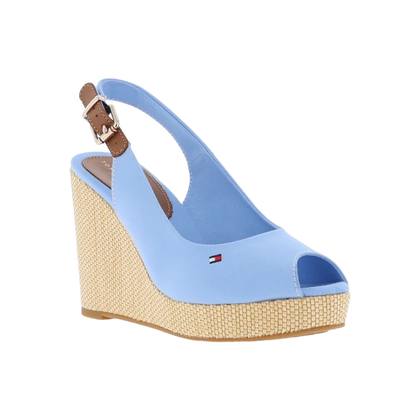 Sandali Con Zeppa Donna Tommy Hilfiger Alta Iconic Elena Sling Back Wedge FW0FW04789