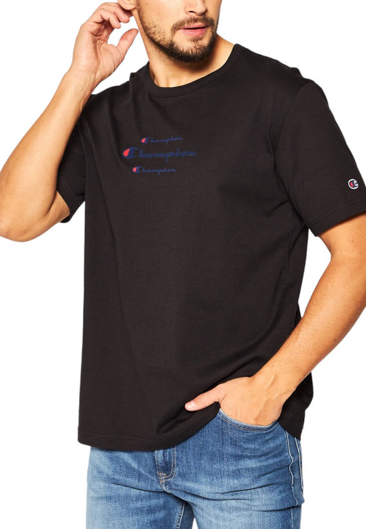 T-Shirt Manica Corta Uomo Champion Triple Script 214330