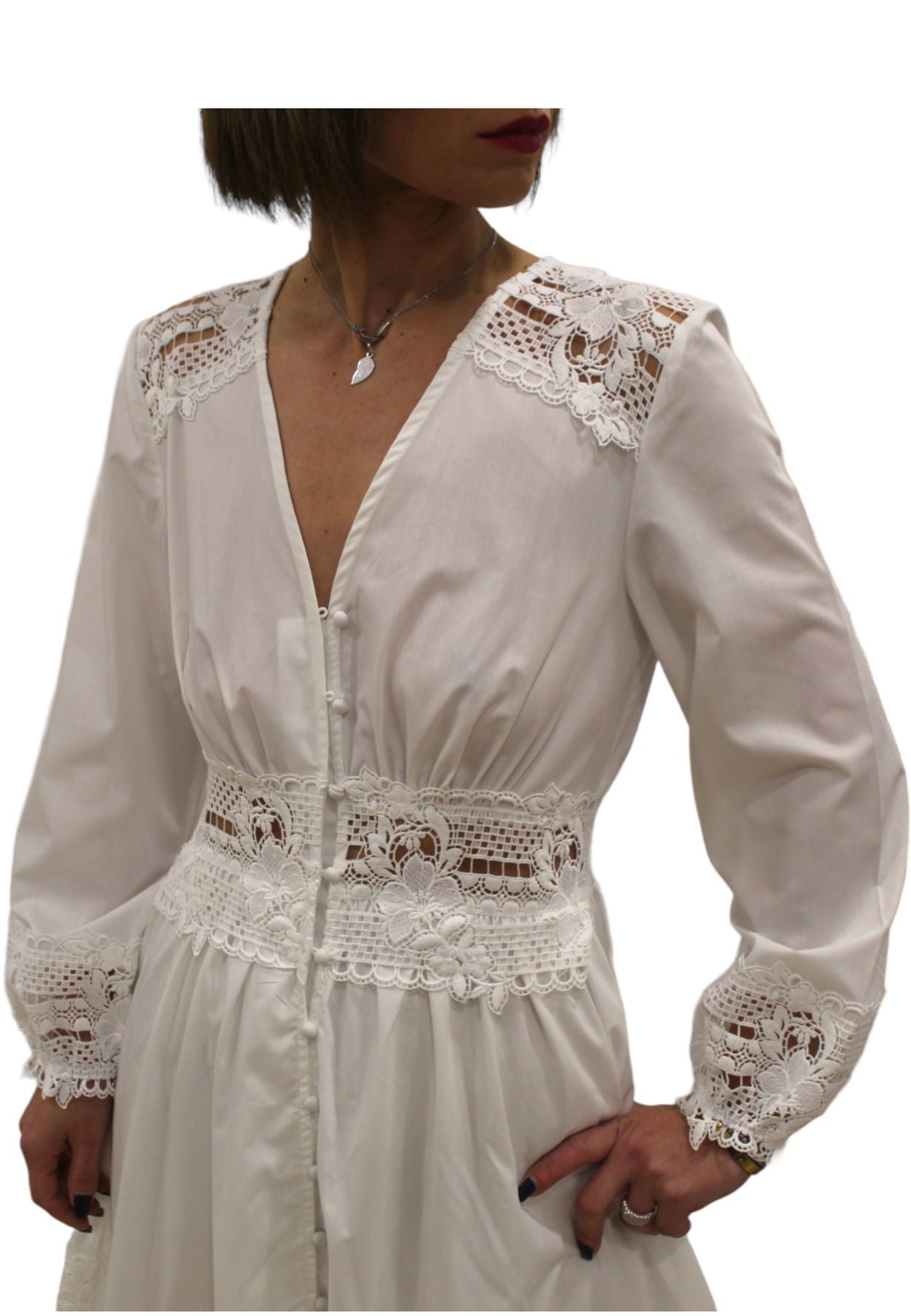 WW28218 - Robe - Blanche Sage