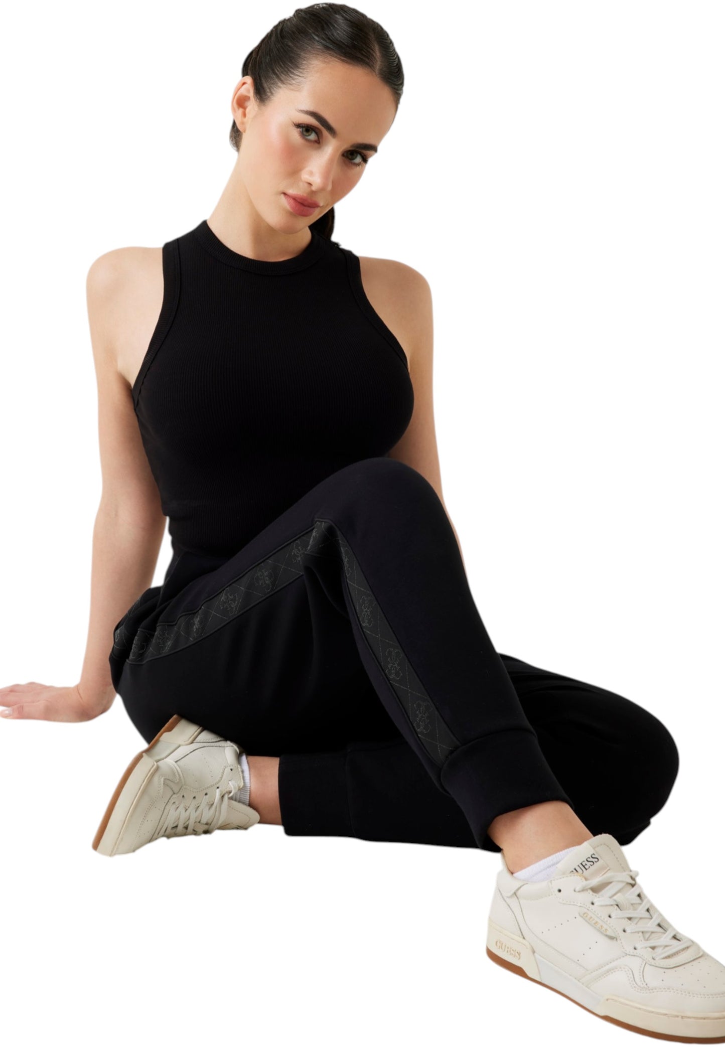 Pantaloni Tuta Donna Guess New Victoire Scuba W5YB11KBYE2