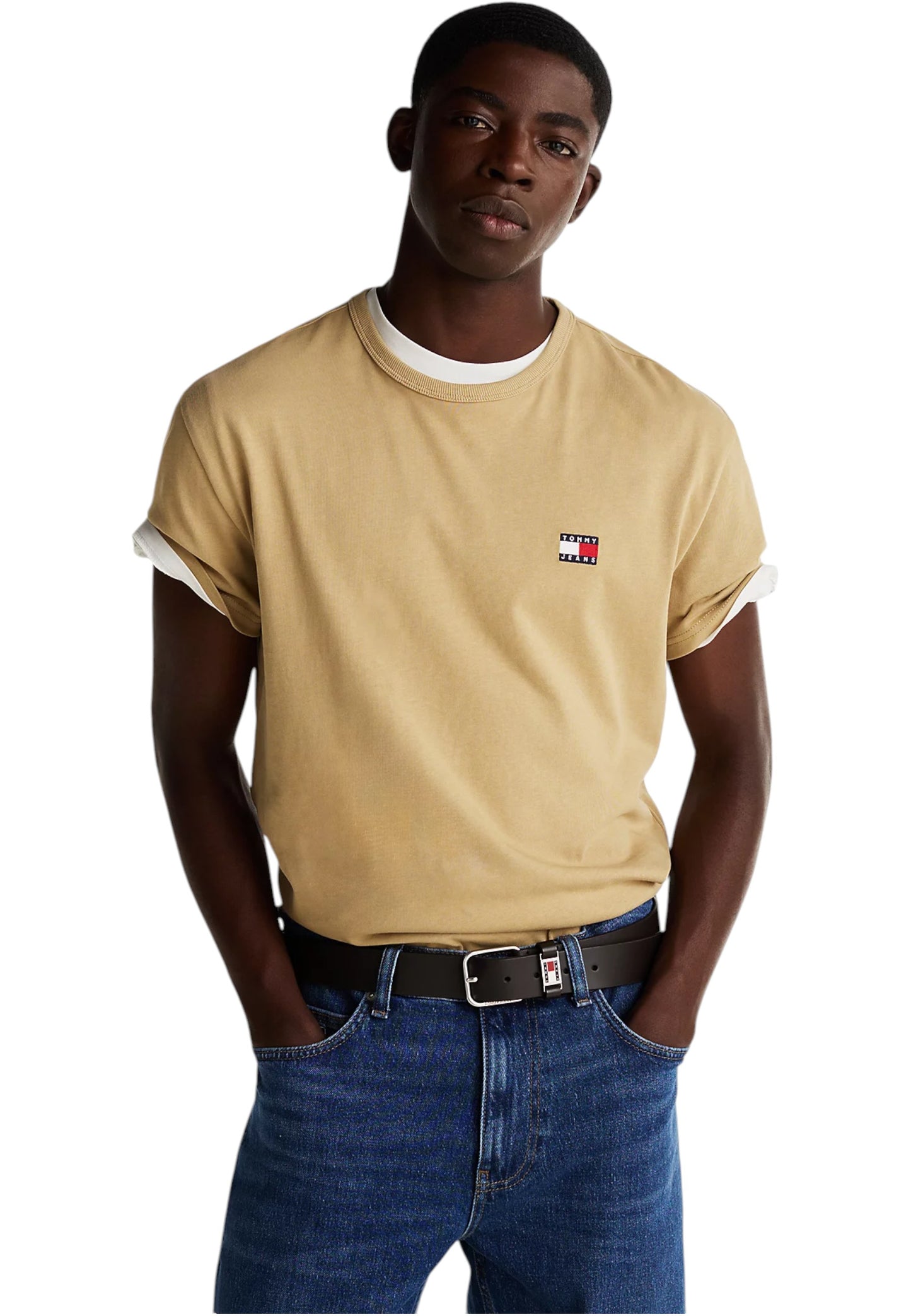 T-Shirt Manica Corta Uomo Tommy Jeans  Tjm Reg Badge Ex