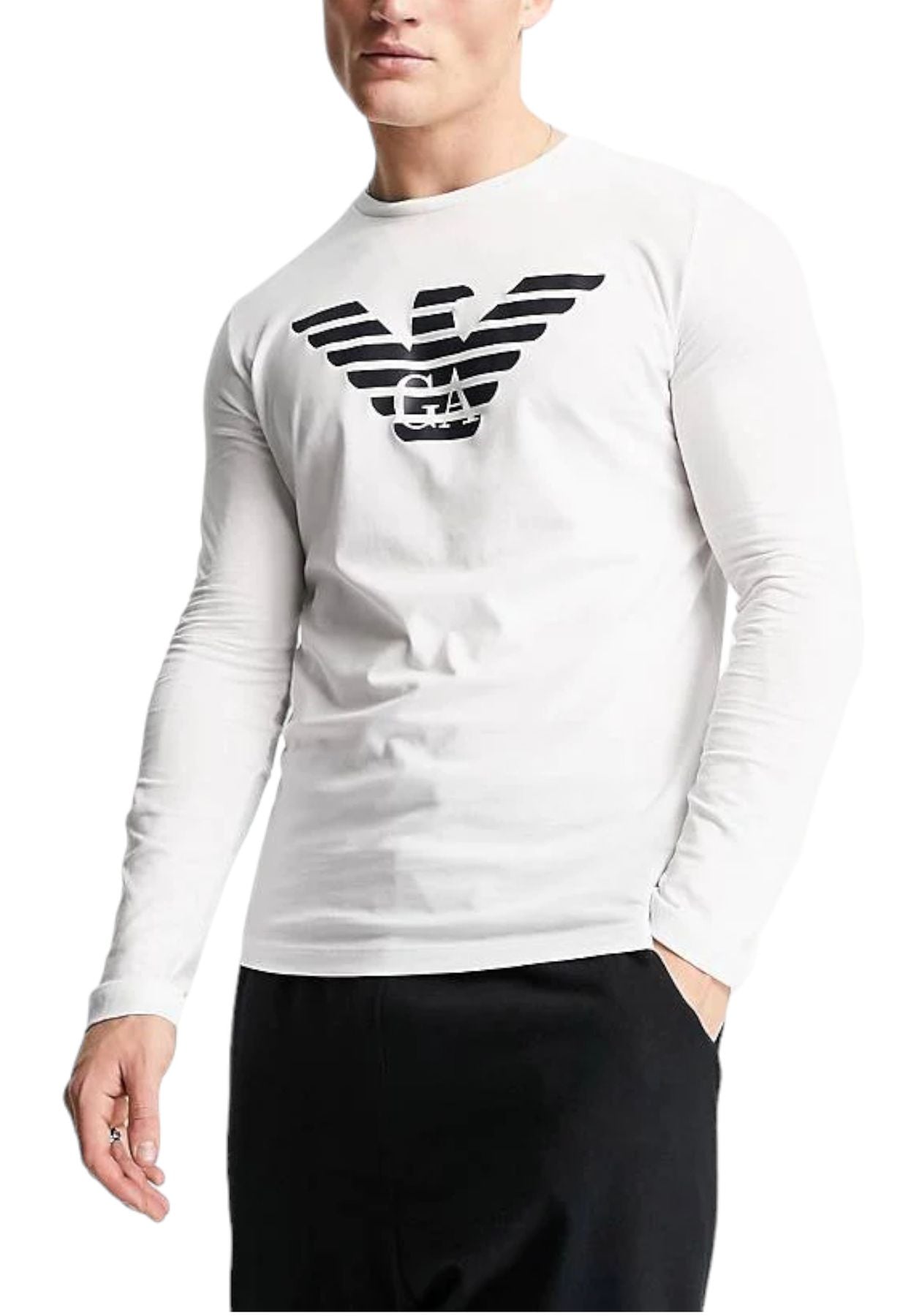 T-Shirt Manica lunga Uomo Emporio Armani Aquila 8N1TN81JPZZ