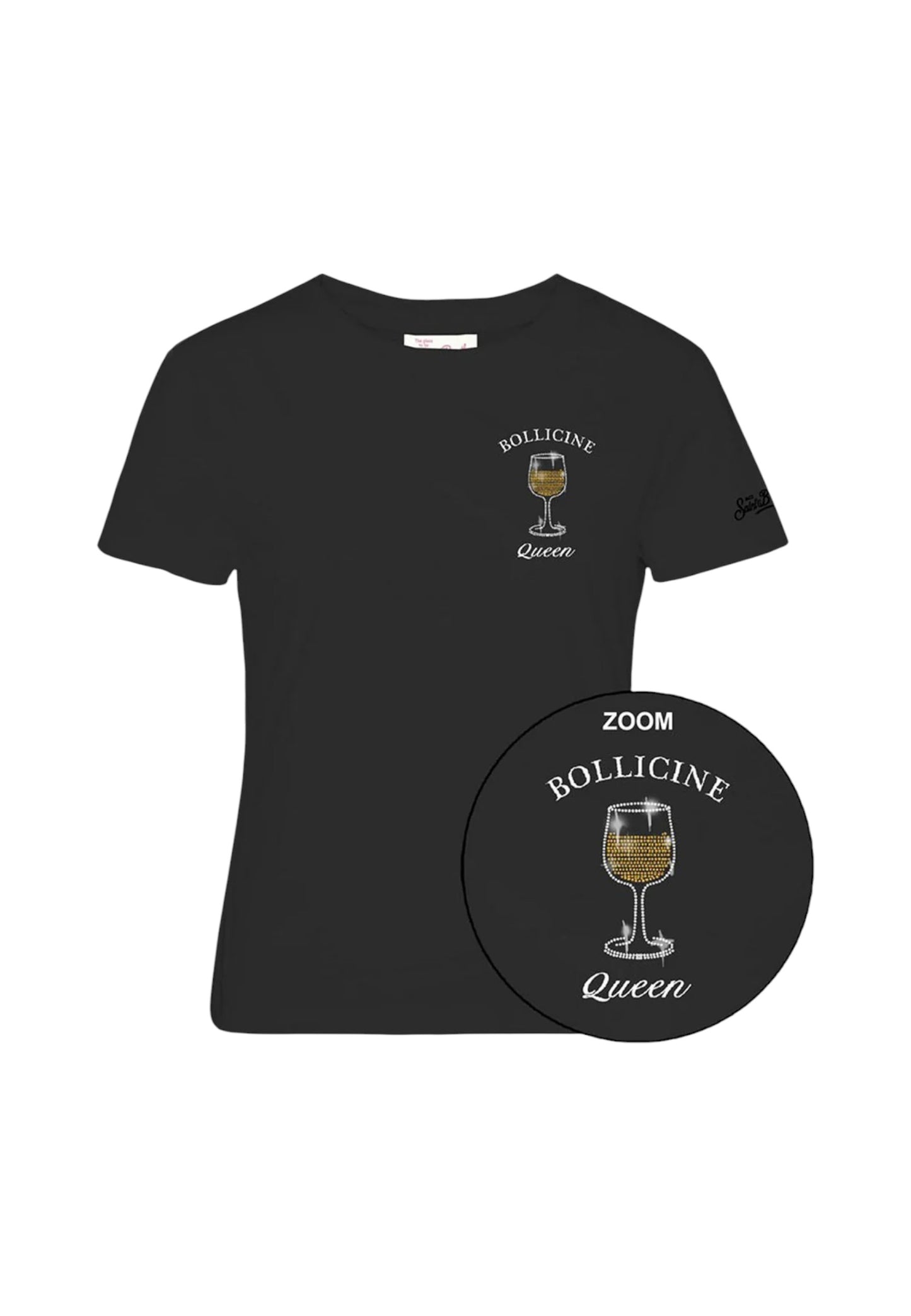 T-Shirt Manica Corta Donna Mc2 Saint Barth Bollicine Queen Emilie