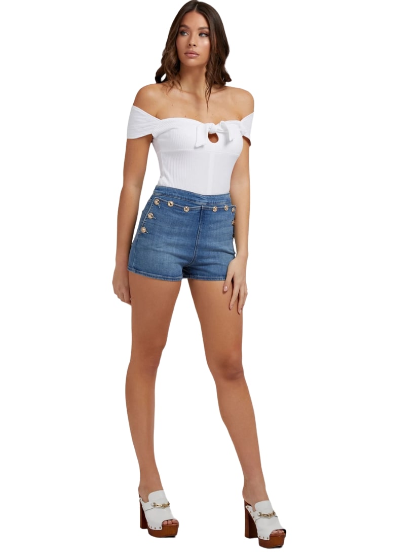 Top Manica Corta Donna Guess W2GP02K86Z2