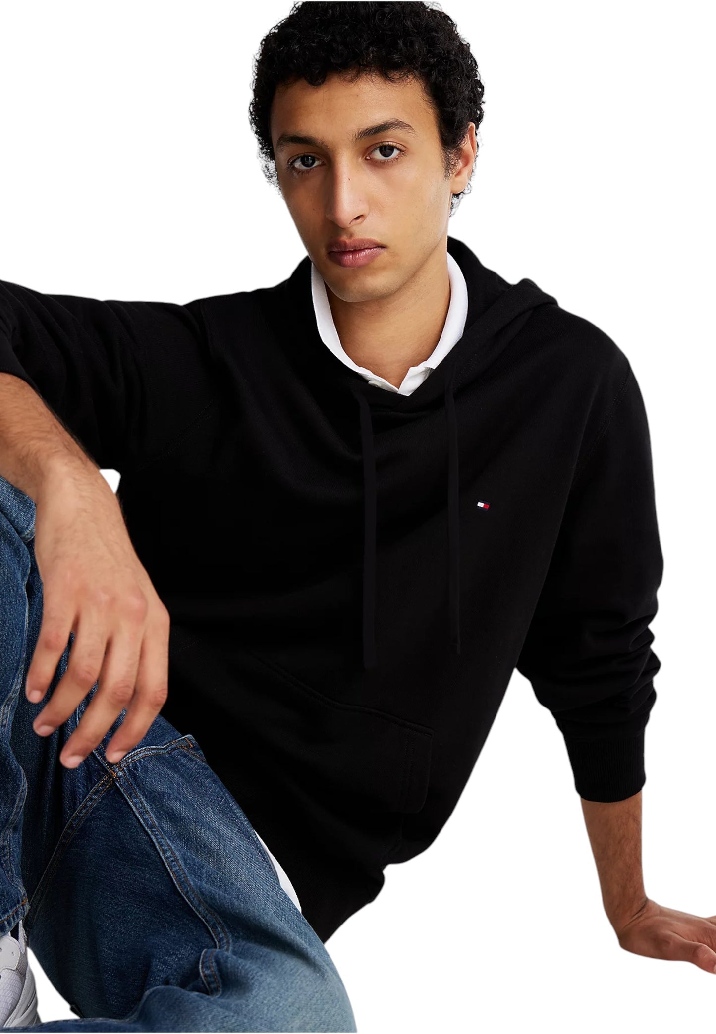 Felpa Con Cappuccio Uomo Tommy Hilfiger Essential Terry