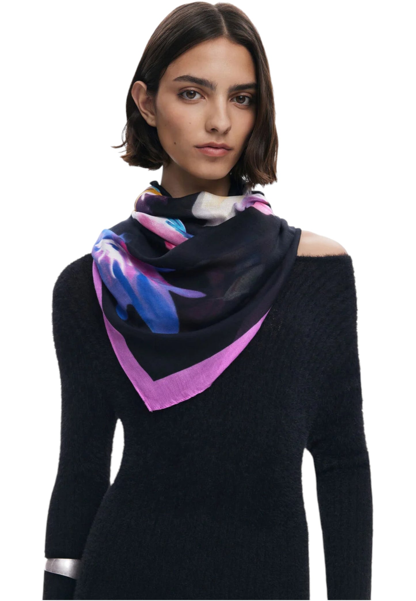 Foulard Donna Desigual Fou Floral Garden 25WAWA23