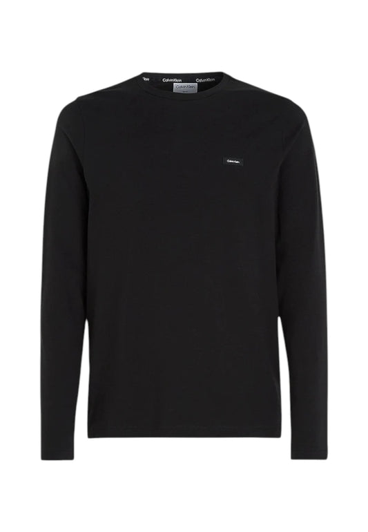 T-Shirt Manica Corta Uomo Calvin klein  Stretch Slim Fit Ls