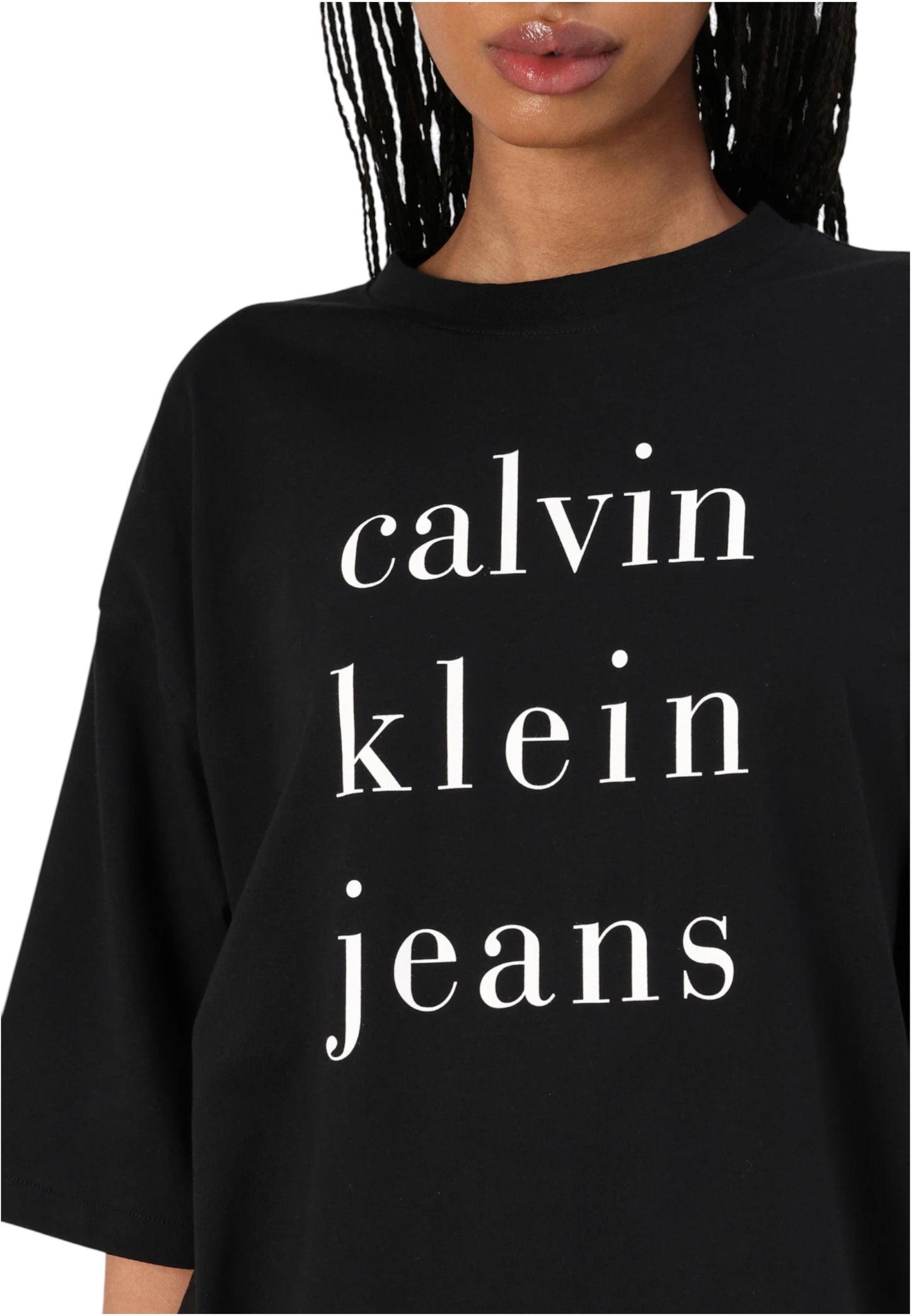 T-Shirt Manica Corta Donna Calvin klein Jeans  Ckj Logo
