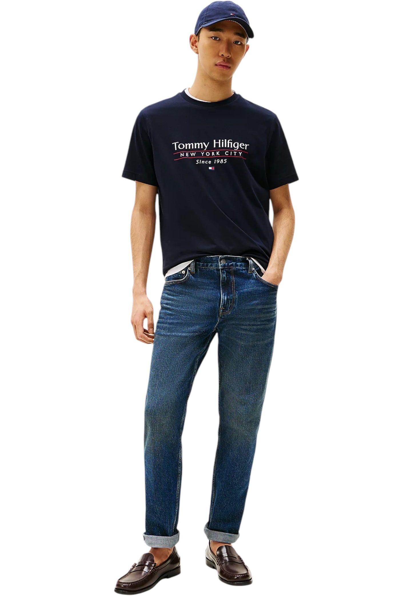 T-Shirt Manica Corta Uomo Tommy Hilfiger  Hilfiger Center Stack