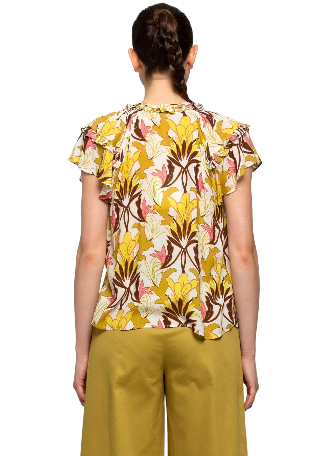 Blusa Manica Corta Donna Kocca Linress P23PBL9192AAFA2763