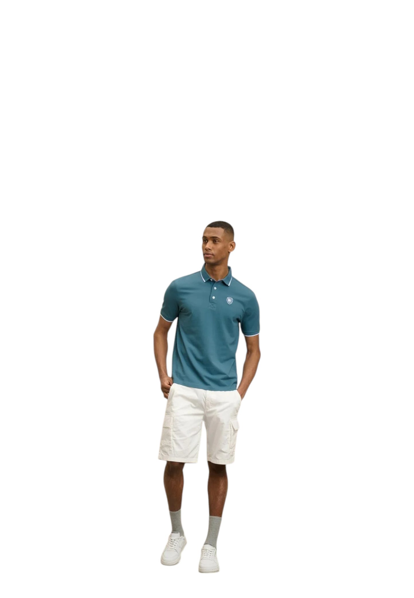 Polo Manica Corta Uomo Blauer
