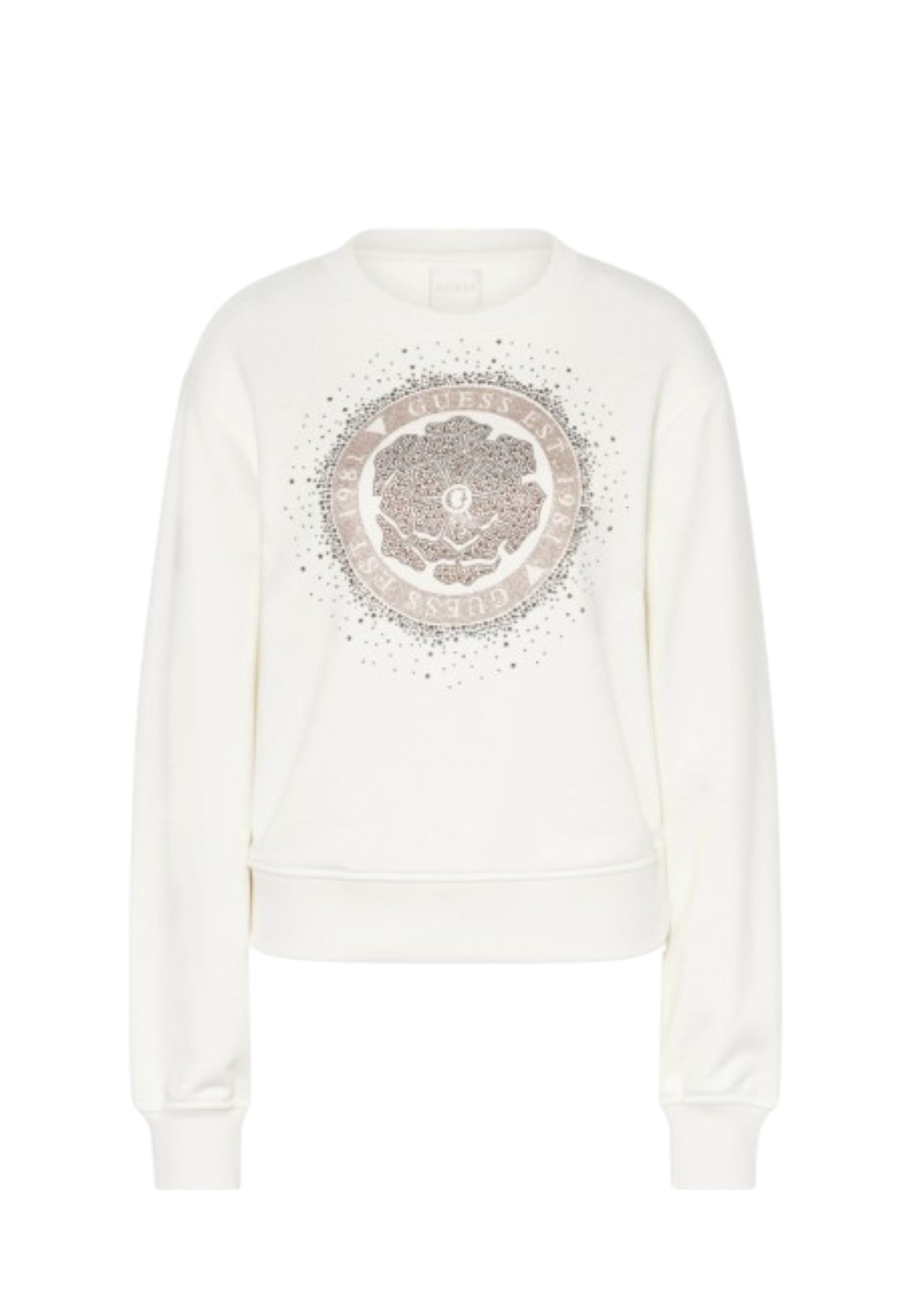 Felpa A Girocollo Donna Guess Peony Logo