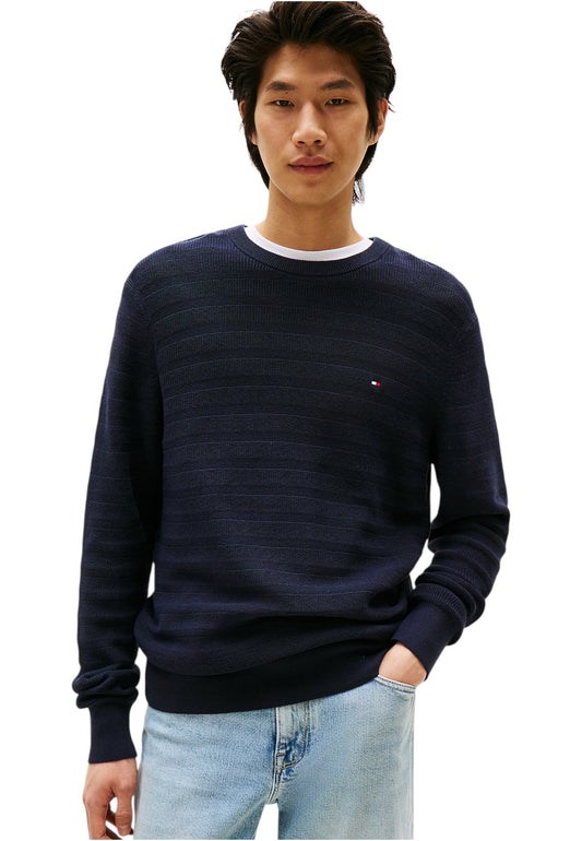 Maglione A Girocollo Uomo Tommy Hilfiger  Stripe Structure MW0MW39535