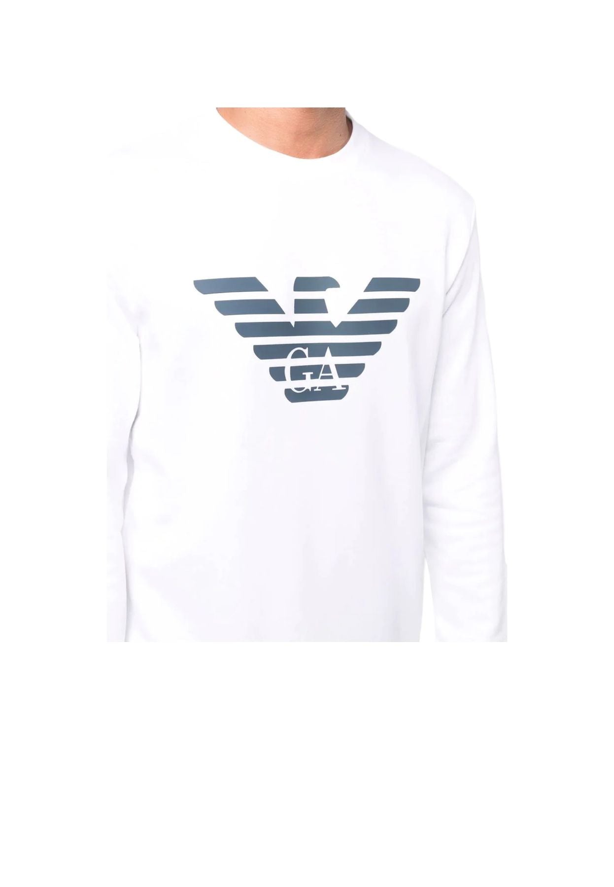 Felpa A Girocollo Uomo Emporio Armani Aquila 8N1MR61JRIZ