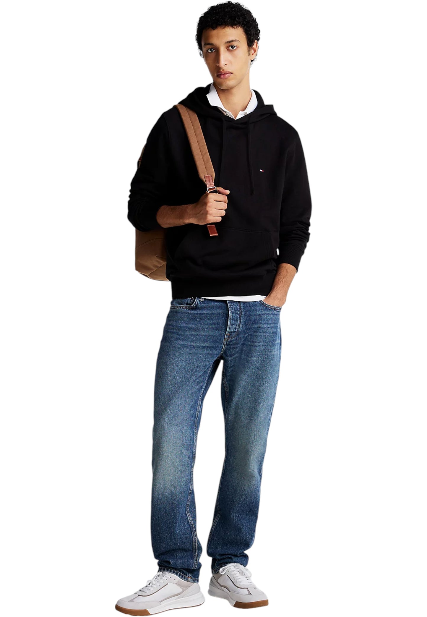 Felpa Con Cappuccio Uomo Tommy Hilfiger  Essential Terry