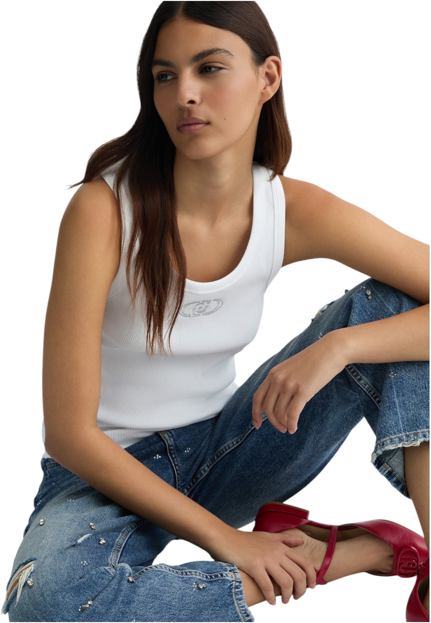 T-Shirt Senza Maniche Donna Liu Jo