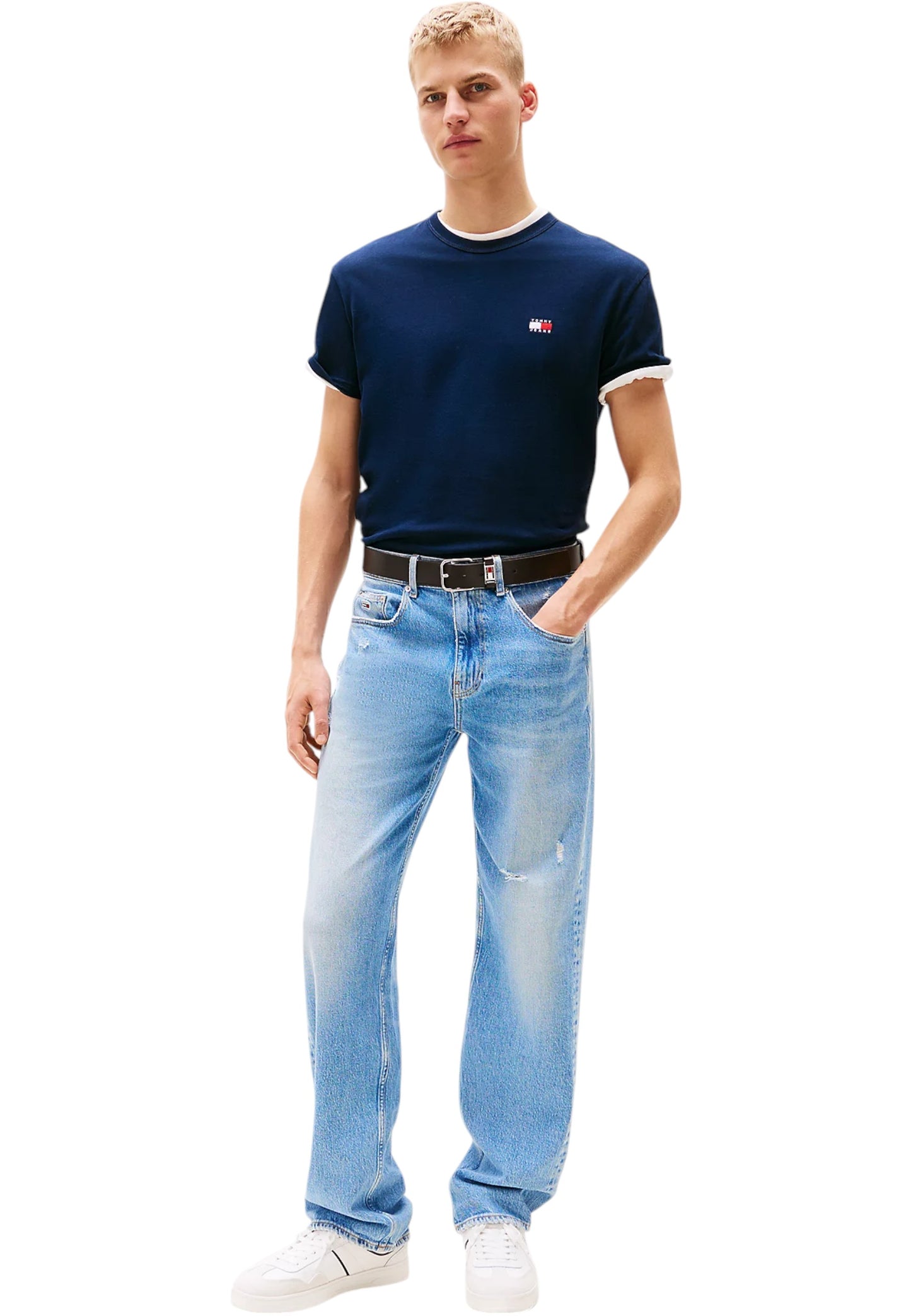 T-Shirt Manica Corta Uomo Tommy Jeans  Tjm Reg Badge Ex