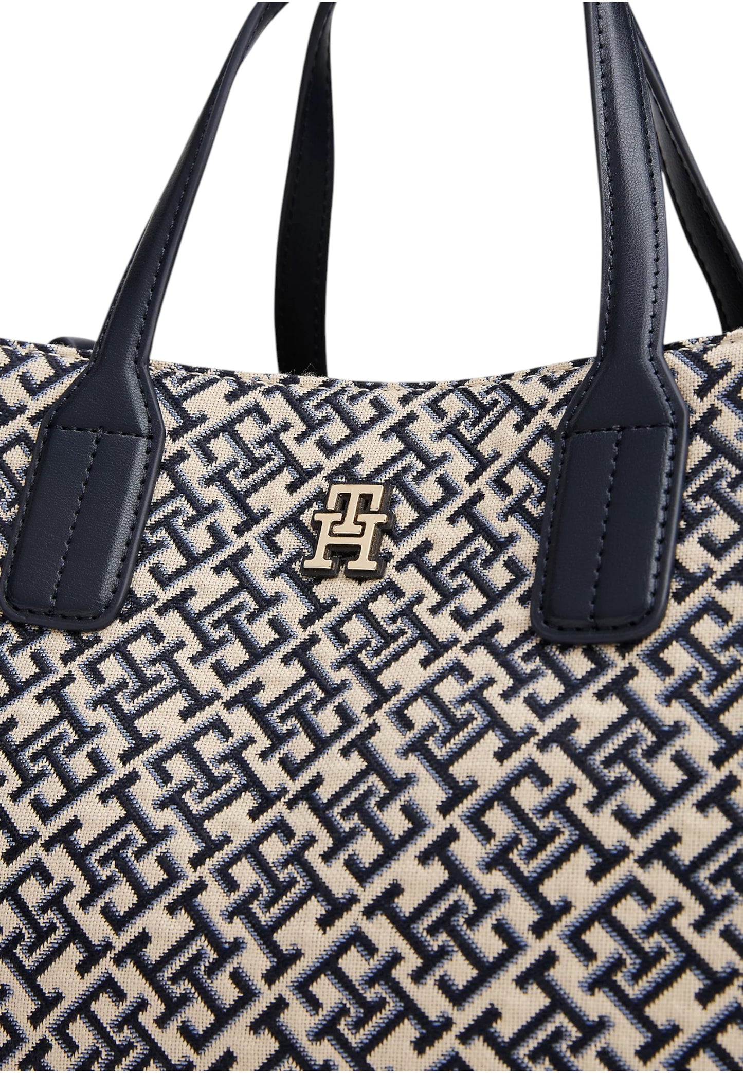 Borsa A Mano Donna Tommy Hilfiger Satchel Th Jacquard