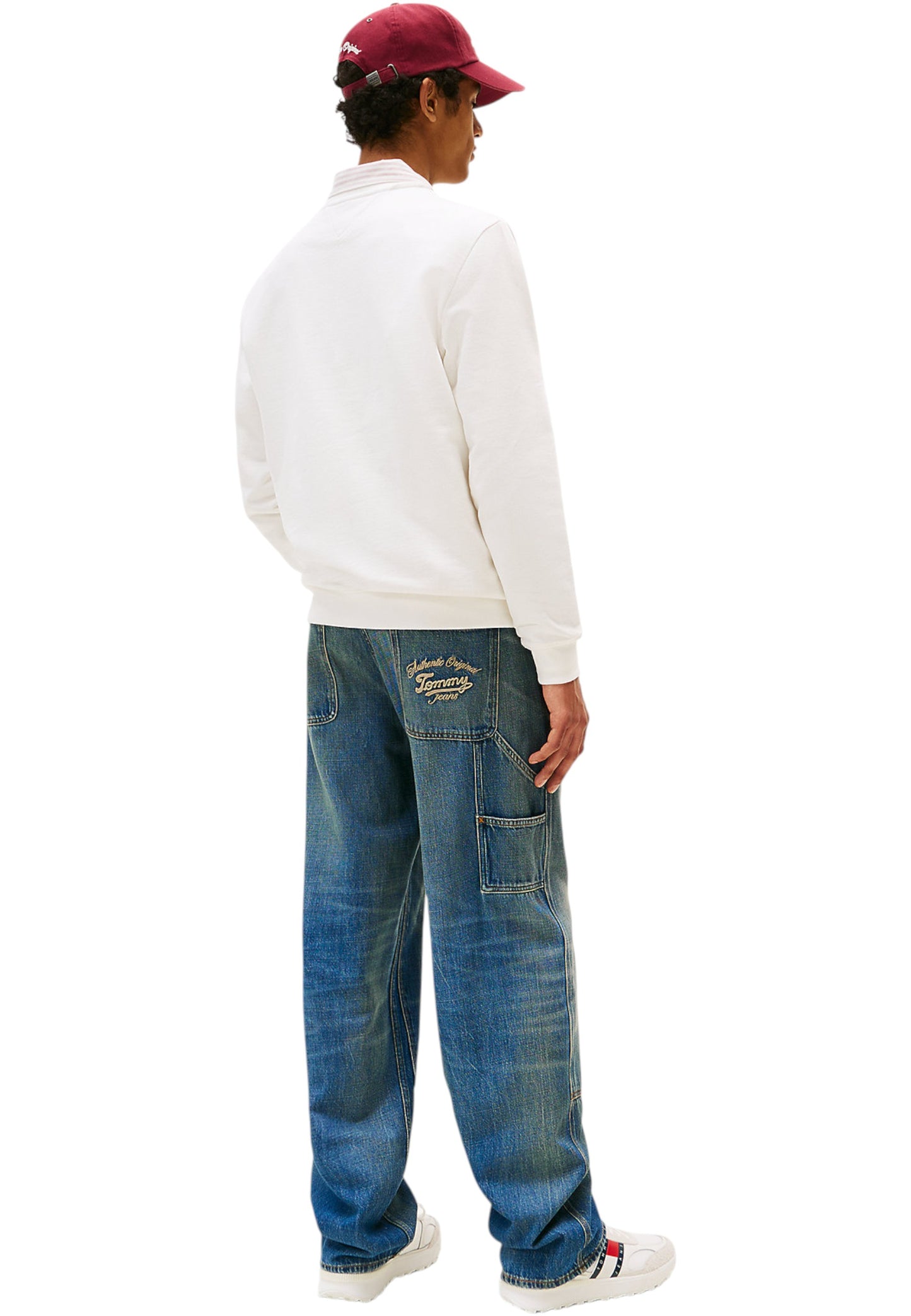 Felpa A Girocollo Uomo Tommy Jeans Tjm Regular Stack DM0DM21640