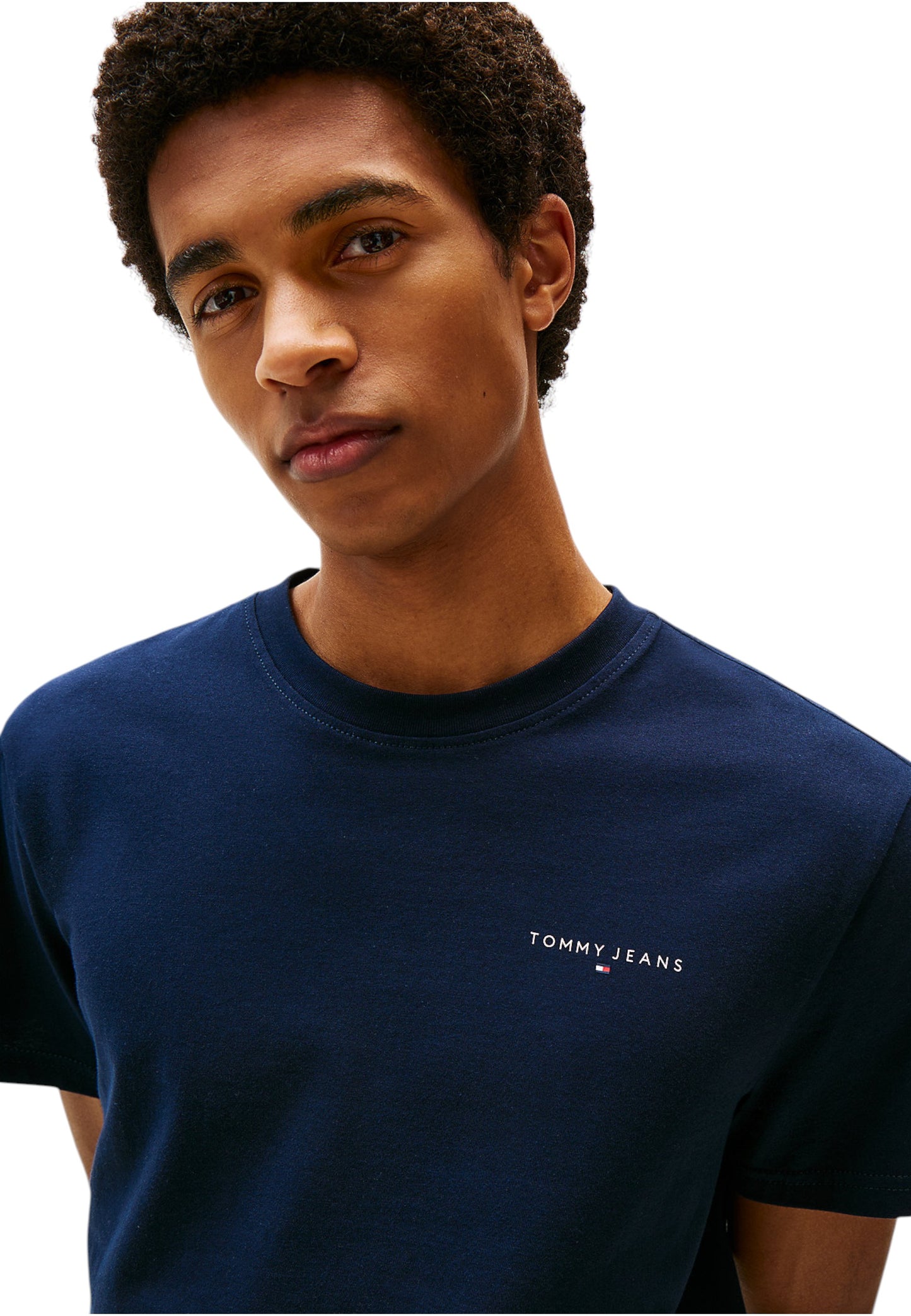T-Shirt Manica Corta Uomo Tommy Jeans Tjm Slim Linear Ches DM0DM21780