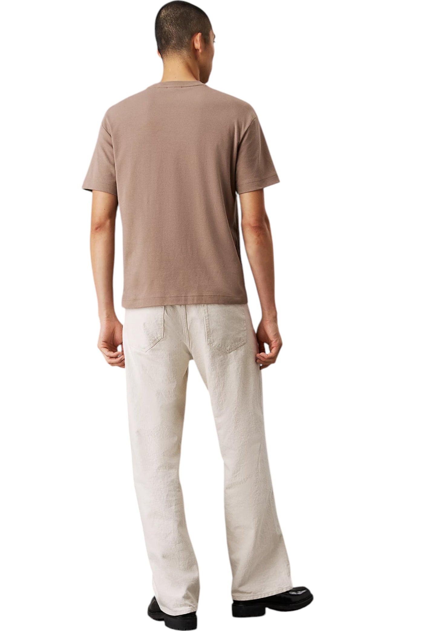 T-Shirt Manica Corta Uomo Calvin klein  Nano Logo Interlock