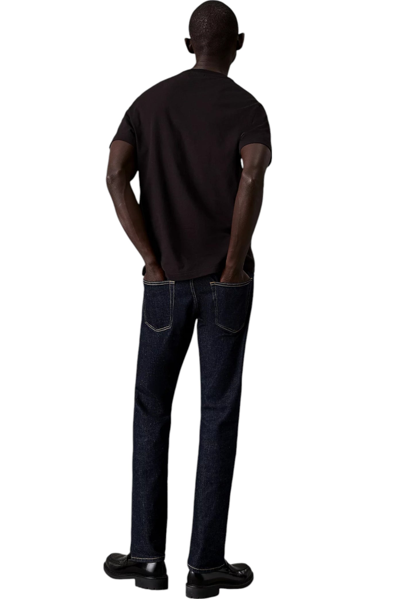 T-Shirt Manica Corta Uomo Calvin klein  Split Line Logo T-Sh