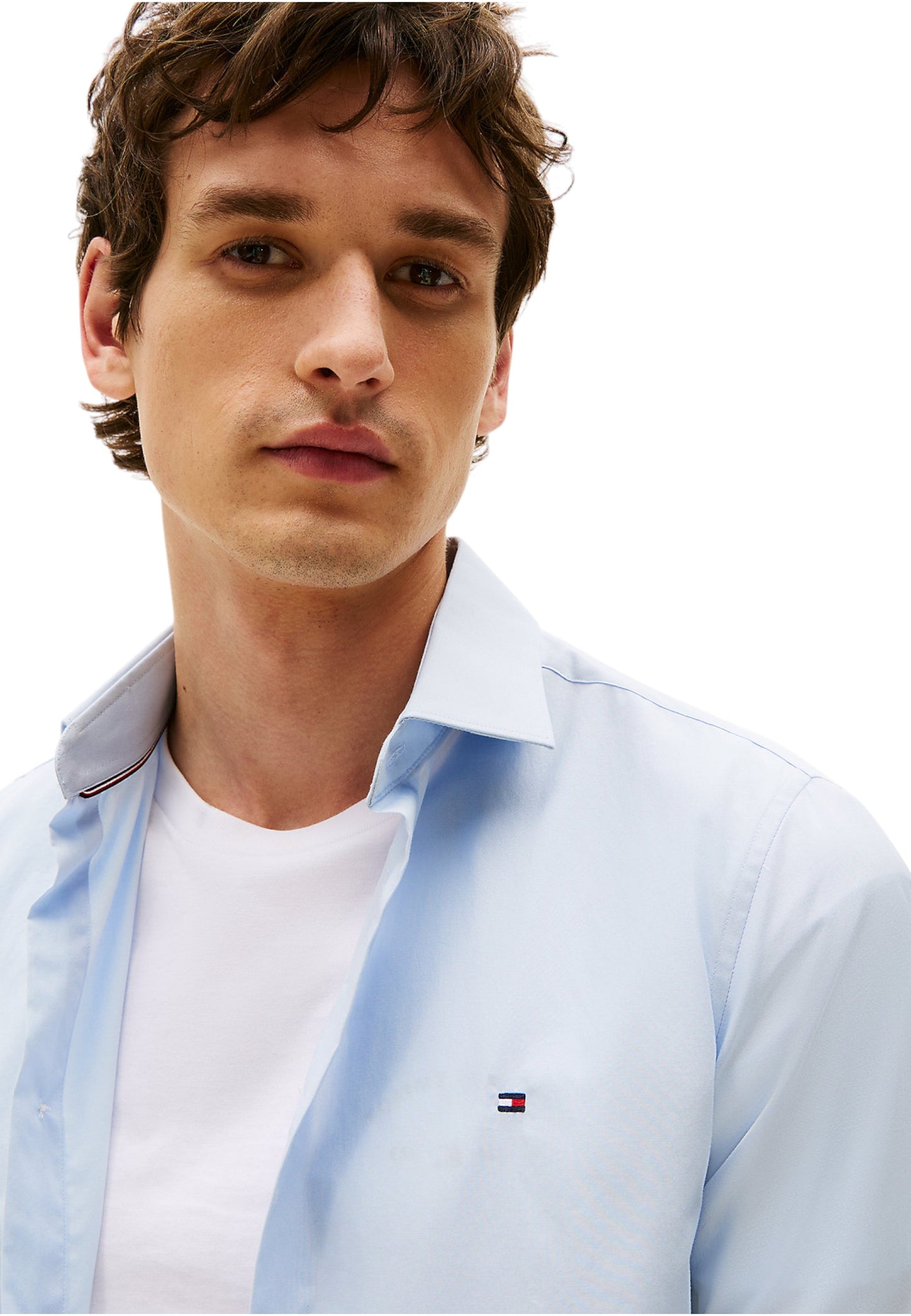 Camicia Manica lunga Uomo Tommy Hilfiger  Cl - Flex Poplin Sf MW0MW38347