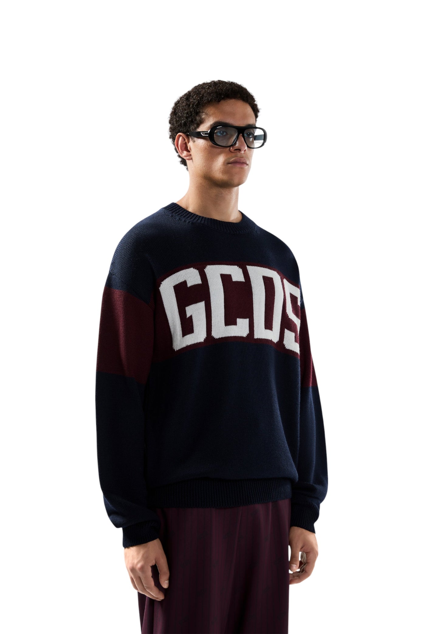 Maglione A Girocollo Uomo Gcds  Band Logo B2CM1505KI4