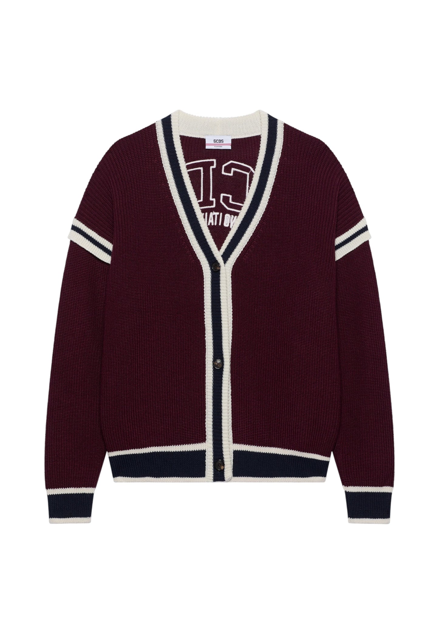 Cardigan  Uomo Gcds  Logo Lounge College B2EW1801KI3