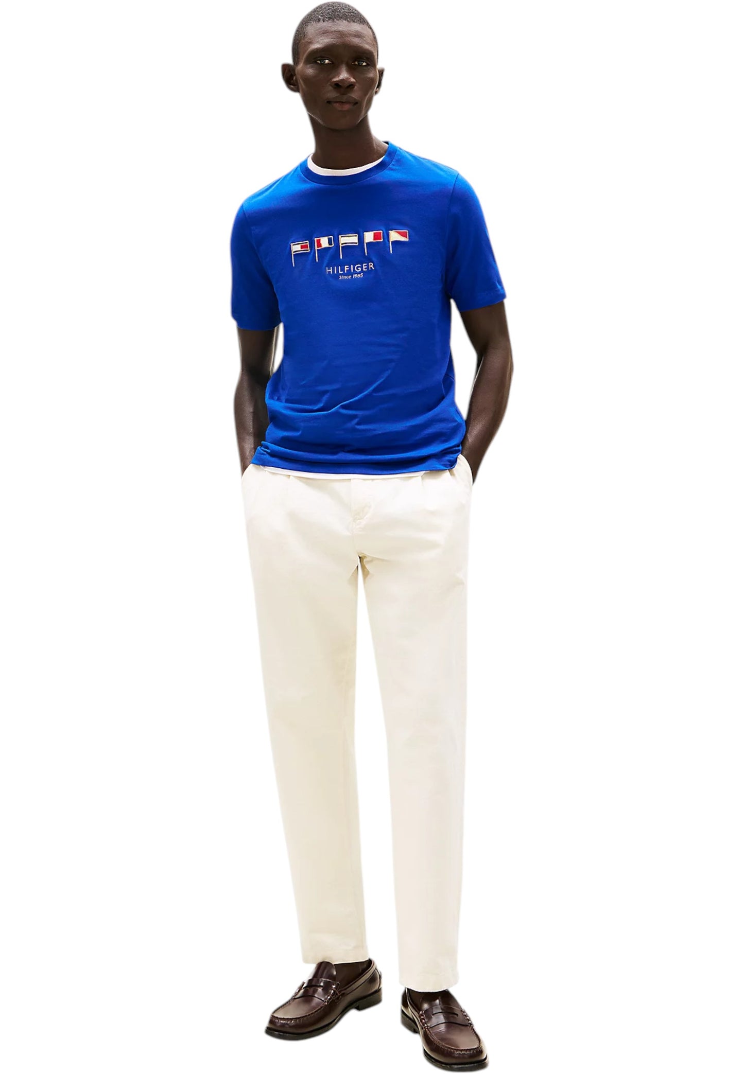 T-Shirt Manica Corta Uomo Tommy Hilfiger Hilfiger Multi Flags