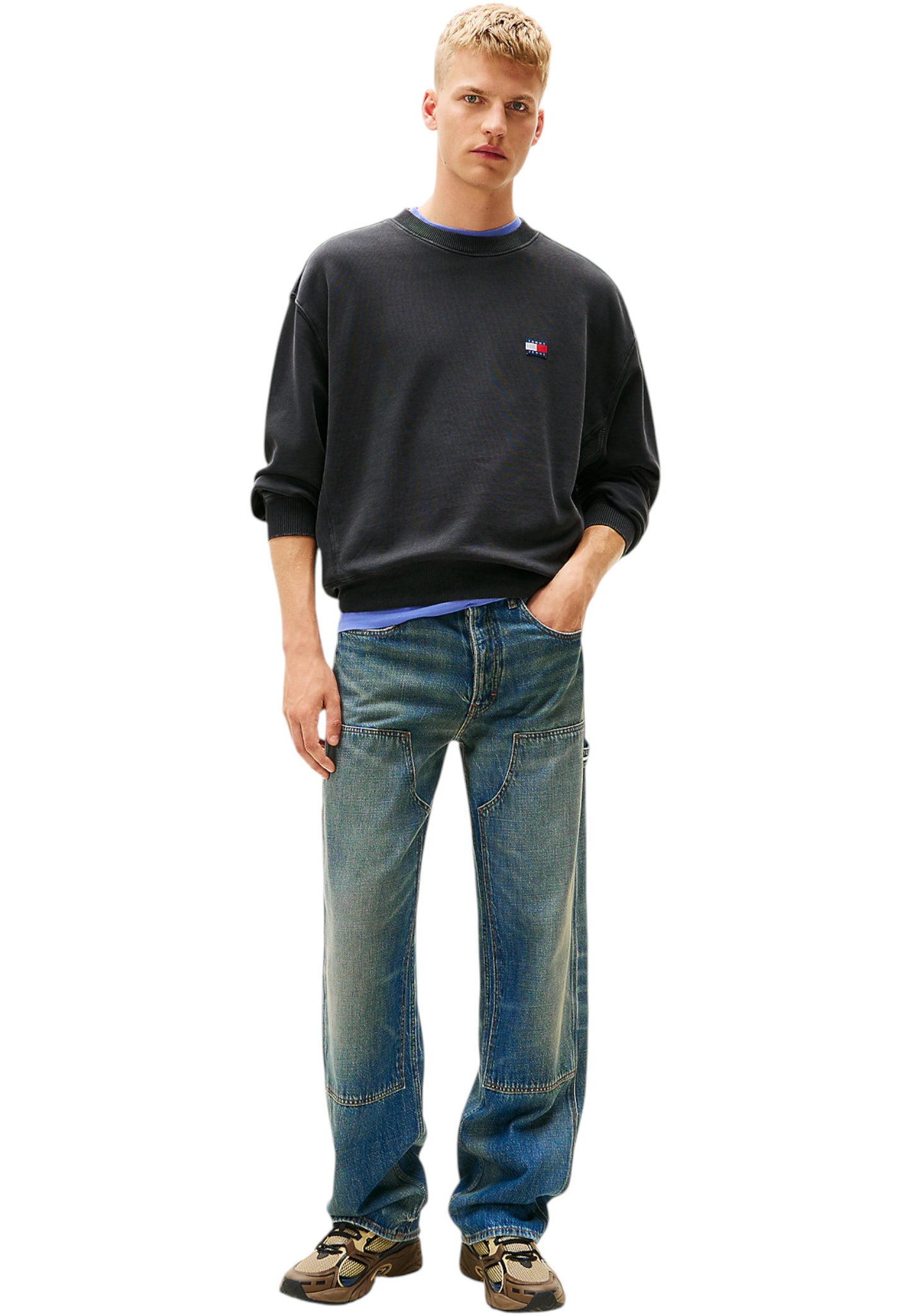 Felpa A Girocollo Uomo Tommy Jeans Tjm 90S New Classics DM0DM22079