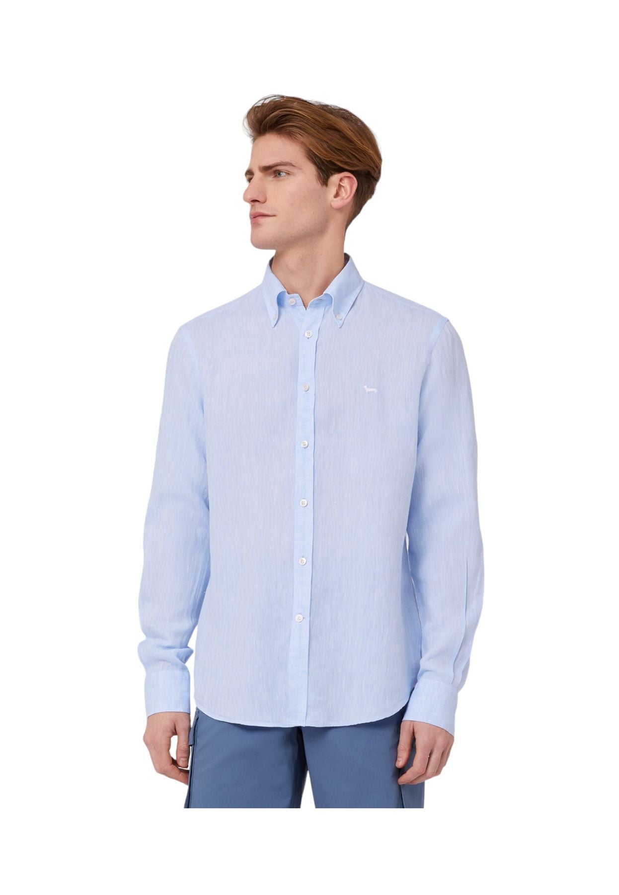 Camicia Manica lunga Uomo Harmont & Blaine In Lino CRL014010883B
