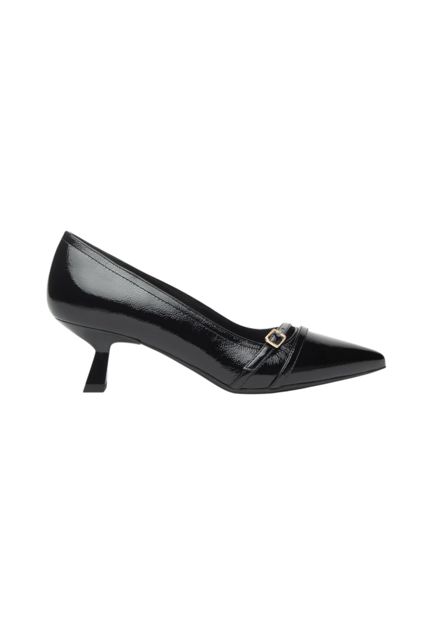 Decollete Donna Nero Giardini In Vernice Tacco Svasato 5 cm I514431DE