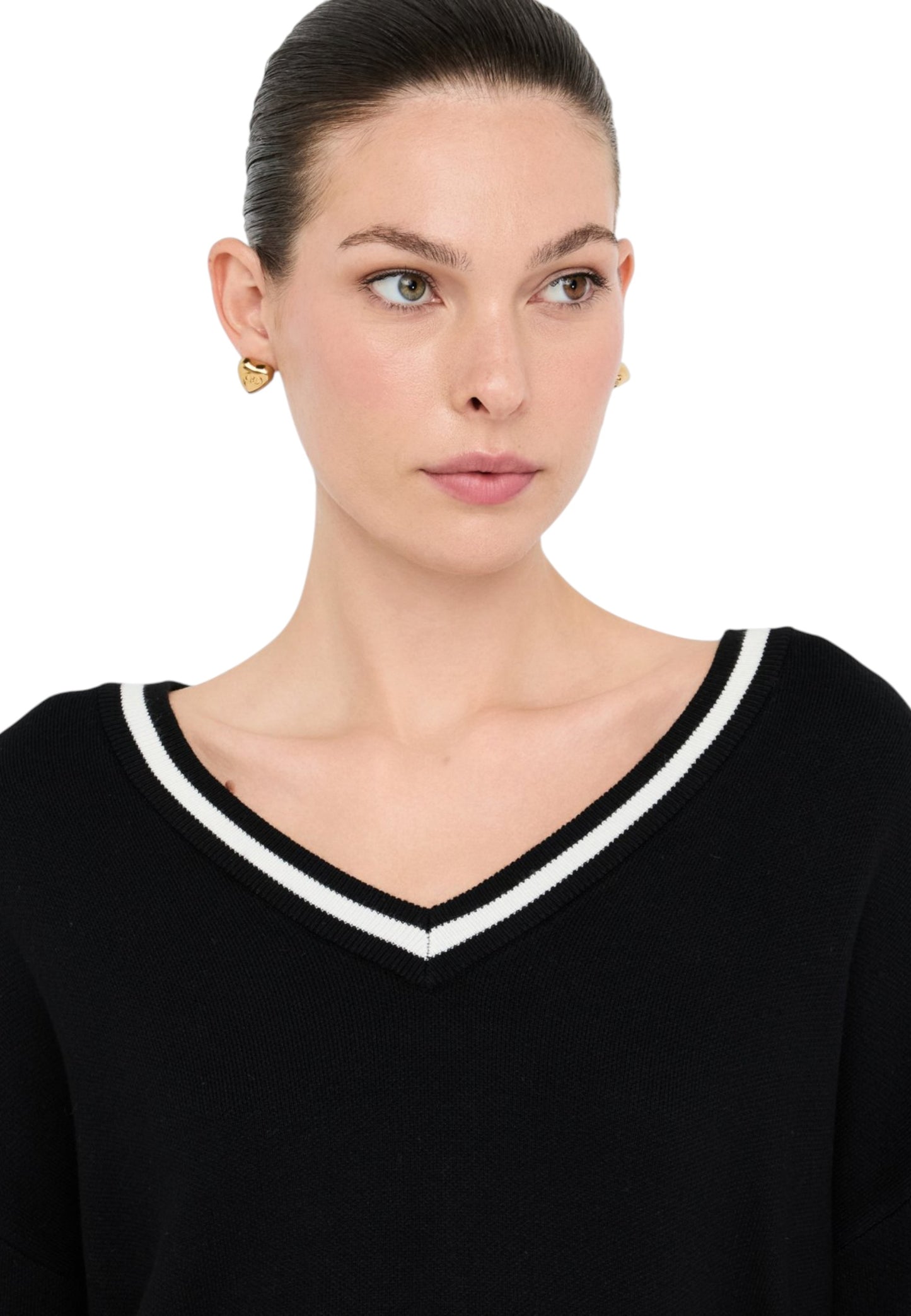 Maglia Scollo A V Donna Liu Jo TF5229MS59L