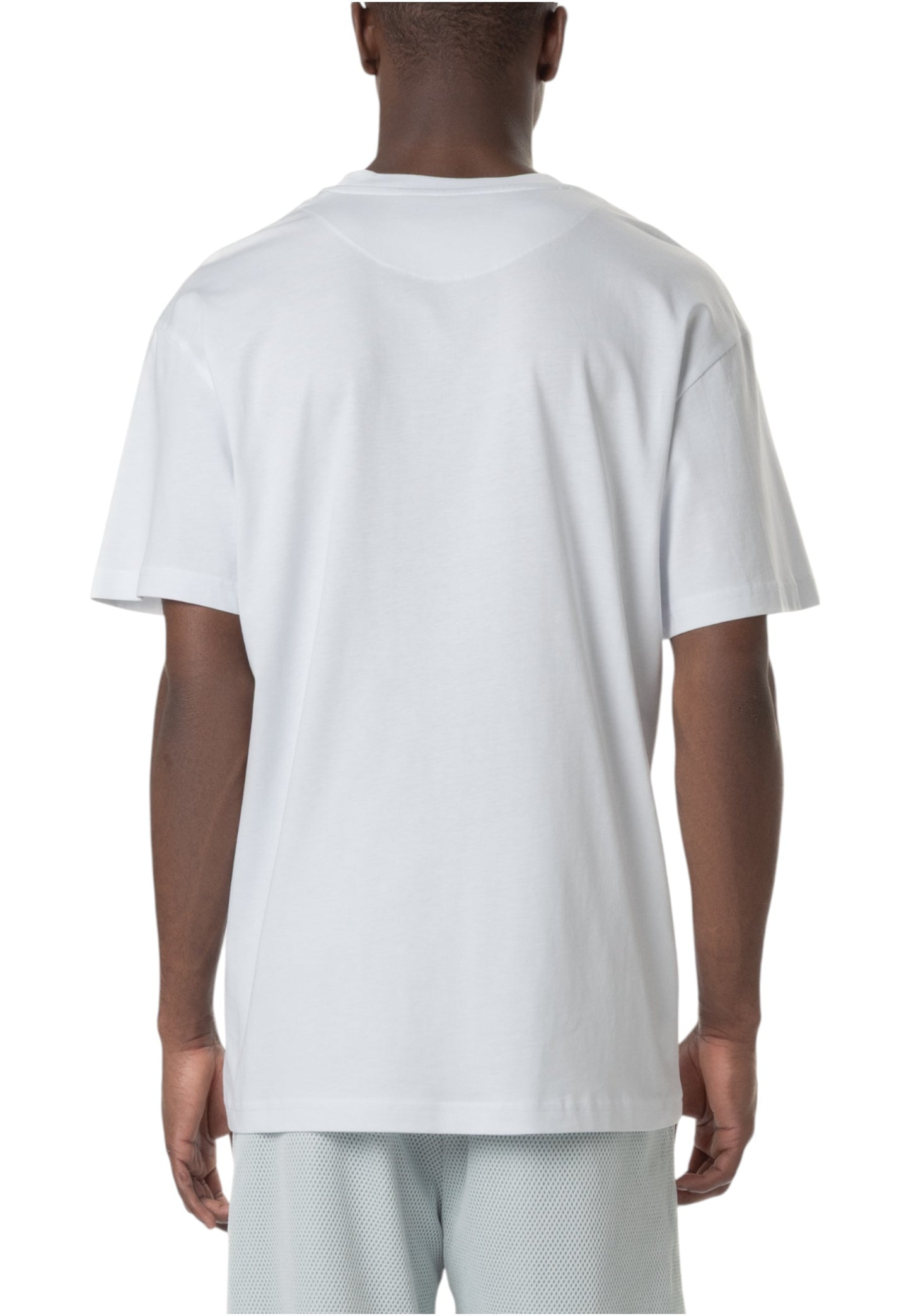 T-Shirt Manica Corta Uomo Bikkembergs Maxi Stampa A Contrasto Sul Petto