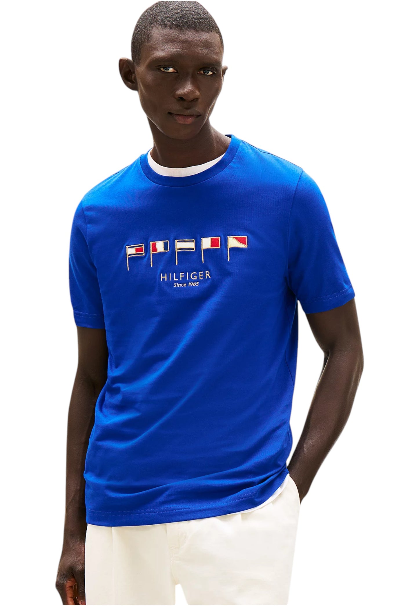 T-Shirt Manica Corta Uomo Tommy Hilfiger  Hilfiger Multi Flags