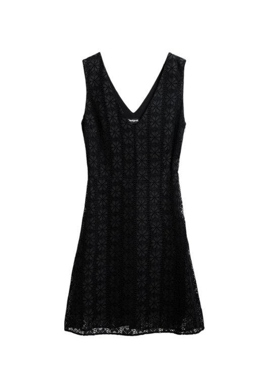 Vestito Corto Donna Desigual In Pizzo Budapest