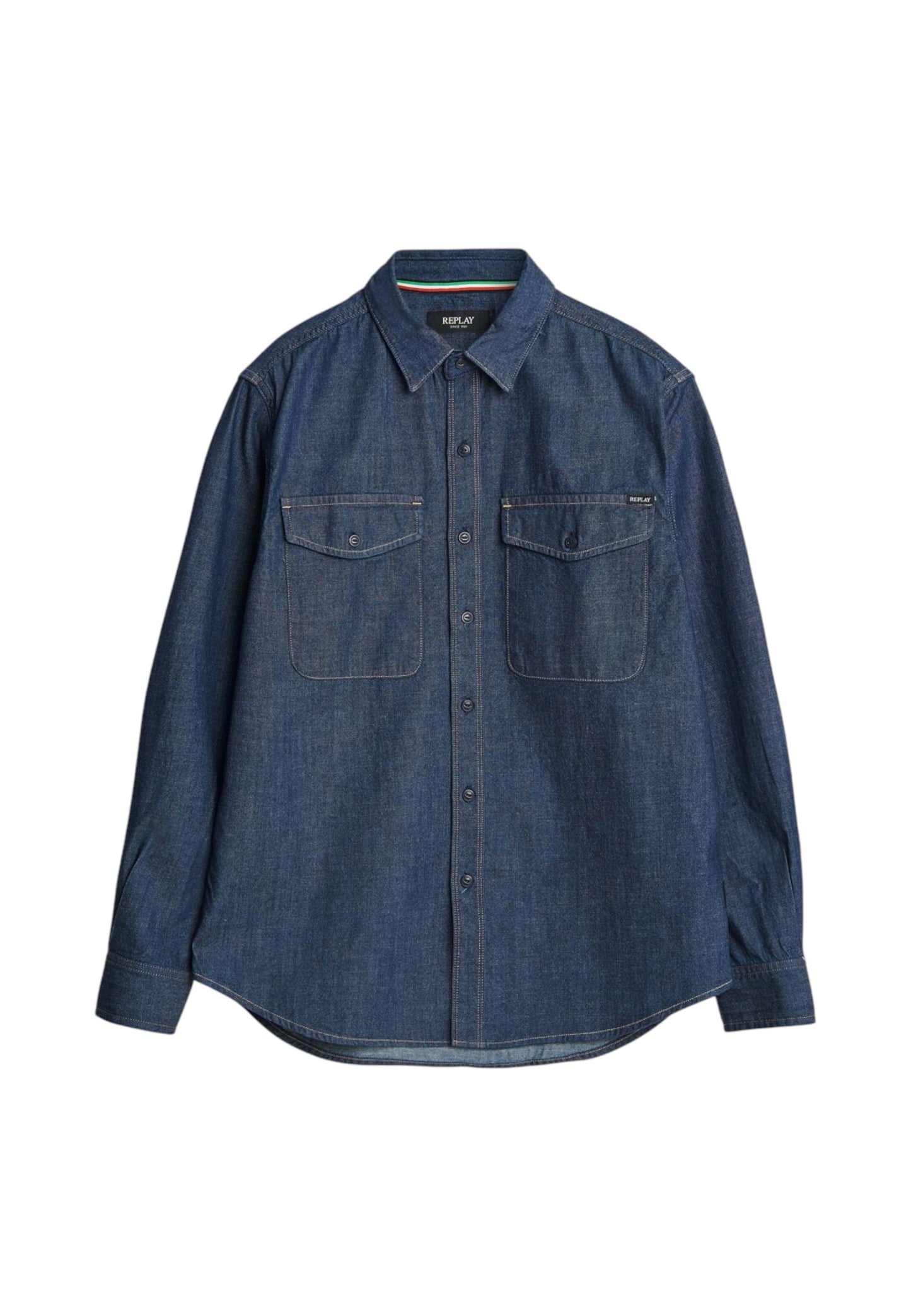 Camicia Manica lunga Uomo Replay In Denim Lavaggio Rinse  M4124 .000.860 B04